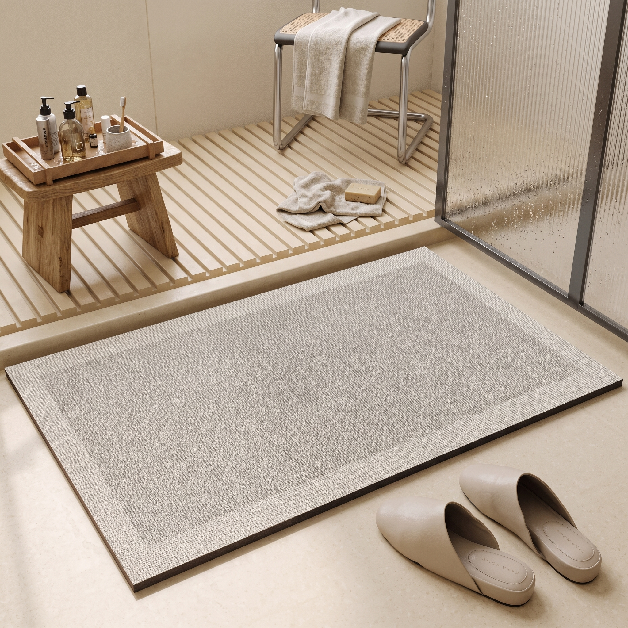 Rapida Quick-Dry Super-Absorbent Bath Mat Fleece Comfort lifestyle 1