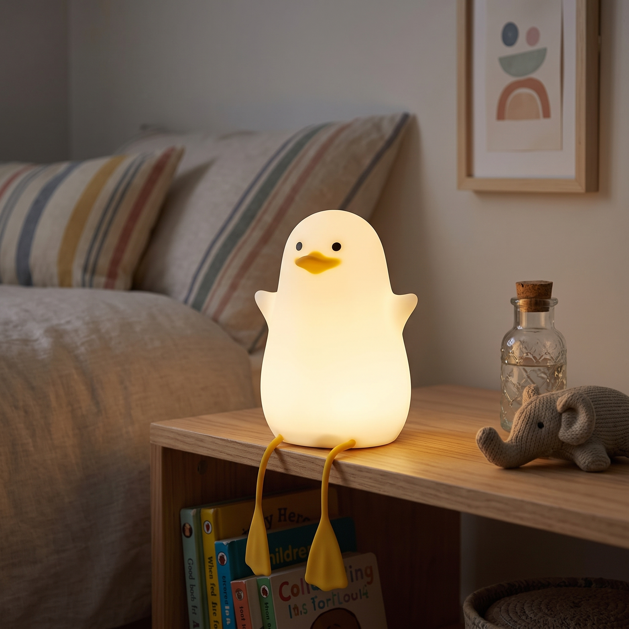 Anatra Squishy Duck-Shaped LED Desk Lamp Silicone Soft Glow lifestyle 1