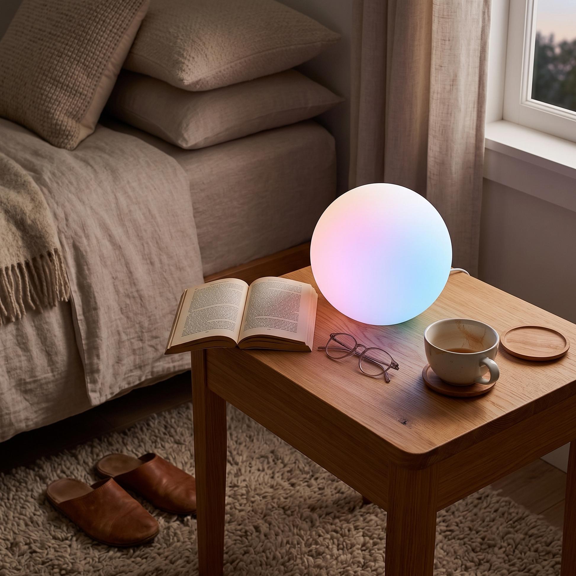 Selena Cordless 16-Color LED Moon Lamp IP65 Indoor-Outdoor lifestyle 2