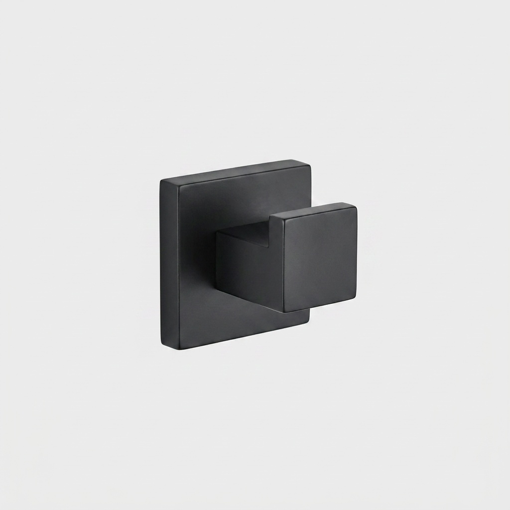 Nero Black Metal Bathroom Accessory Set Rust-Resistant