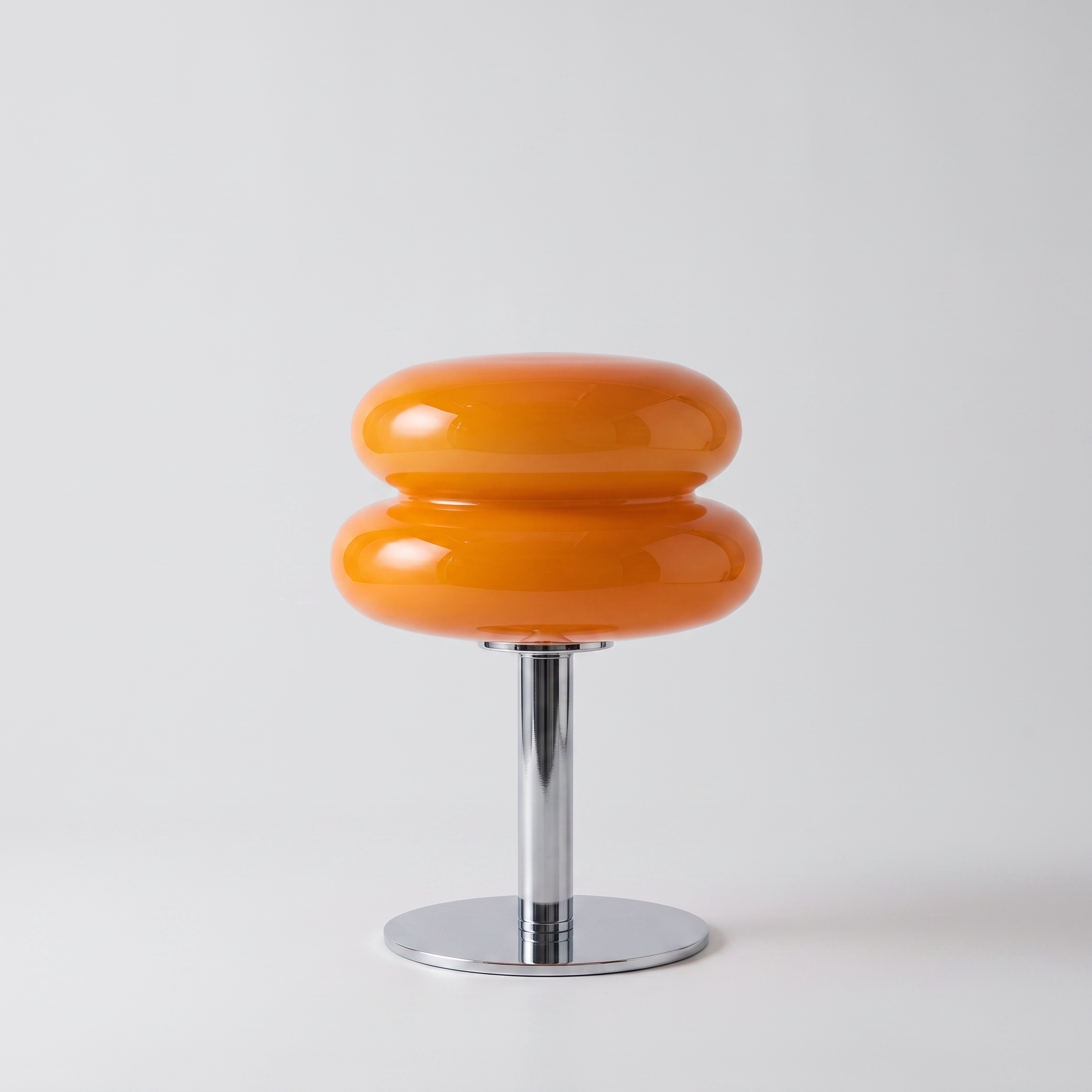 Croma Chrome-Based Glass Table Lamp Italian-Style Design studio