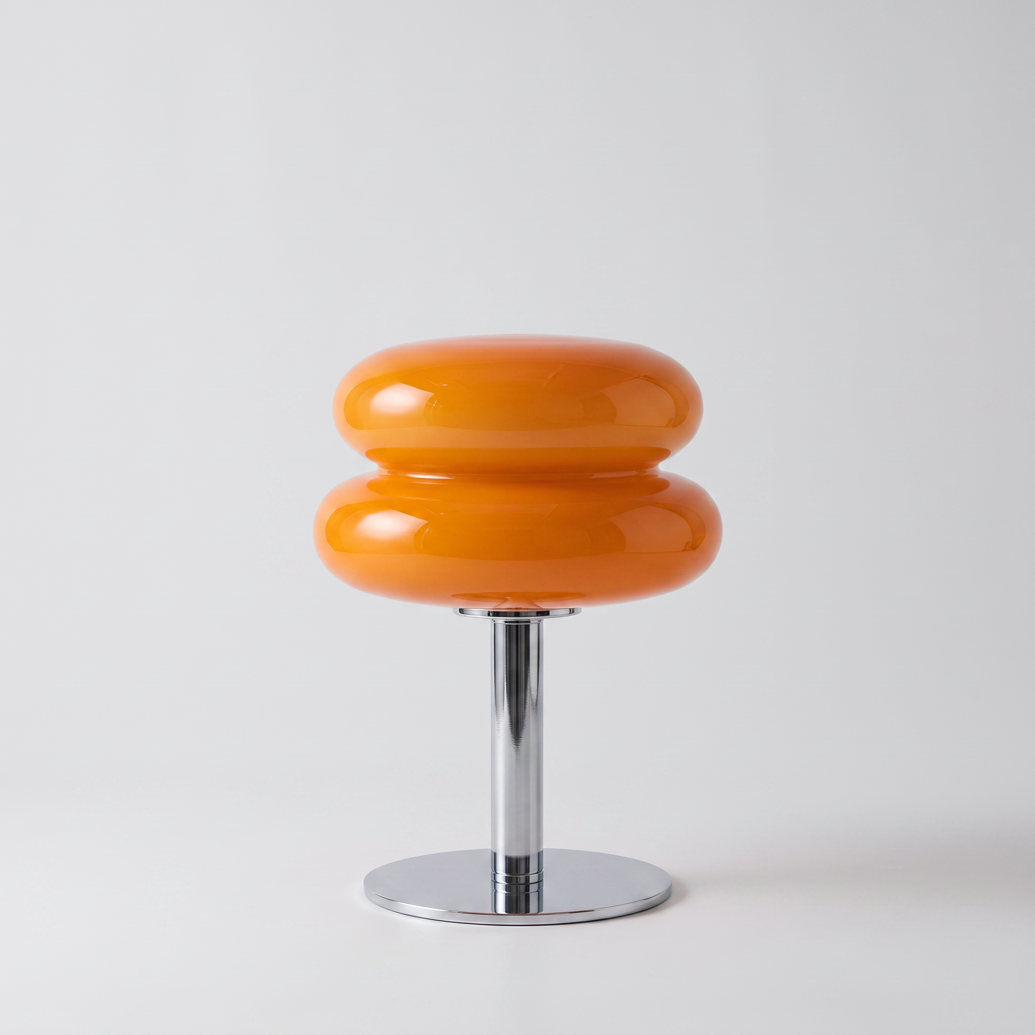 Croma Chrome-Based Glass Table Lamp Italian-Style Design studio