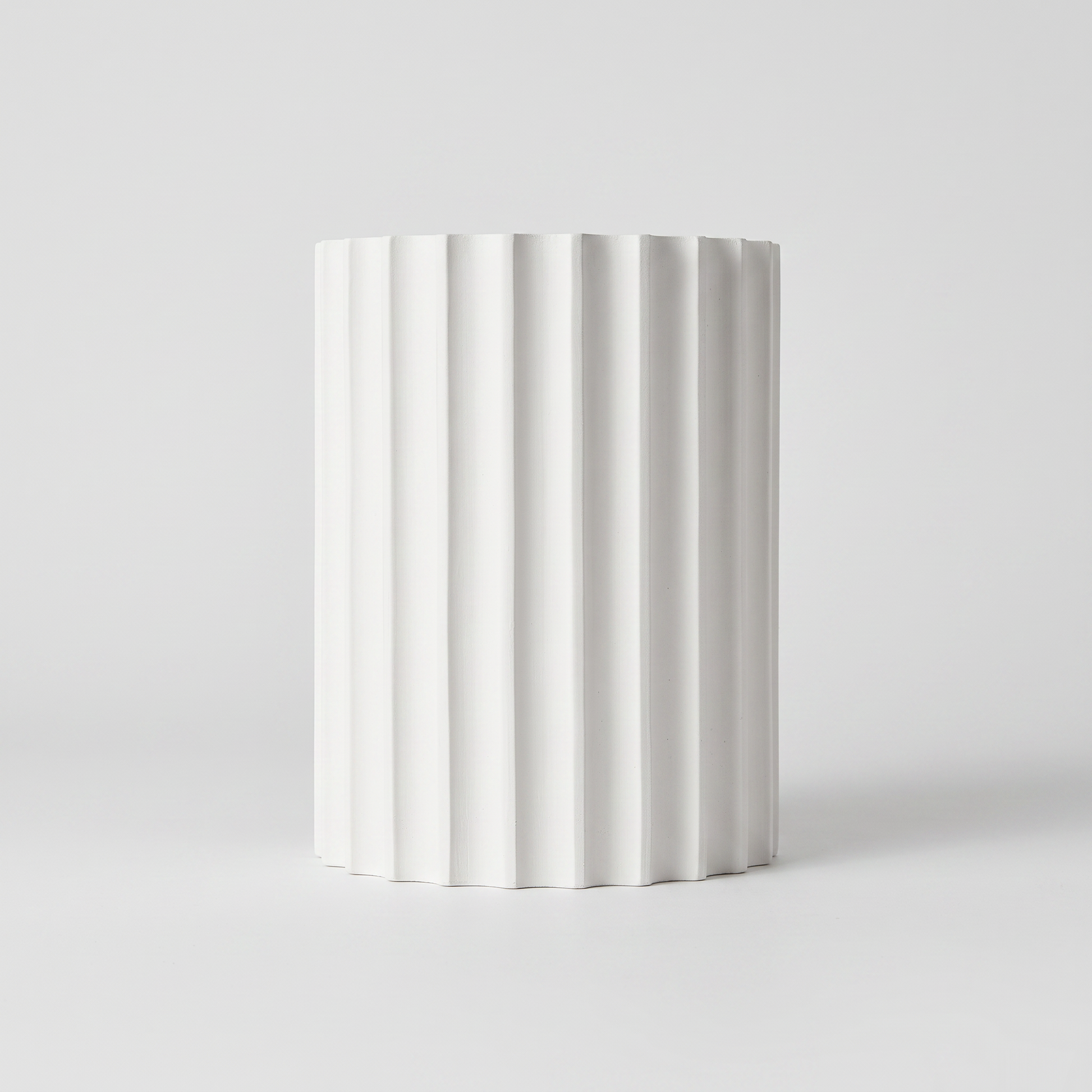 Rilla Ribbed Nordic Resin Wall Sconce Soft Diffused Glow studio