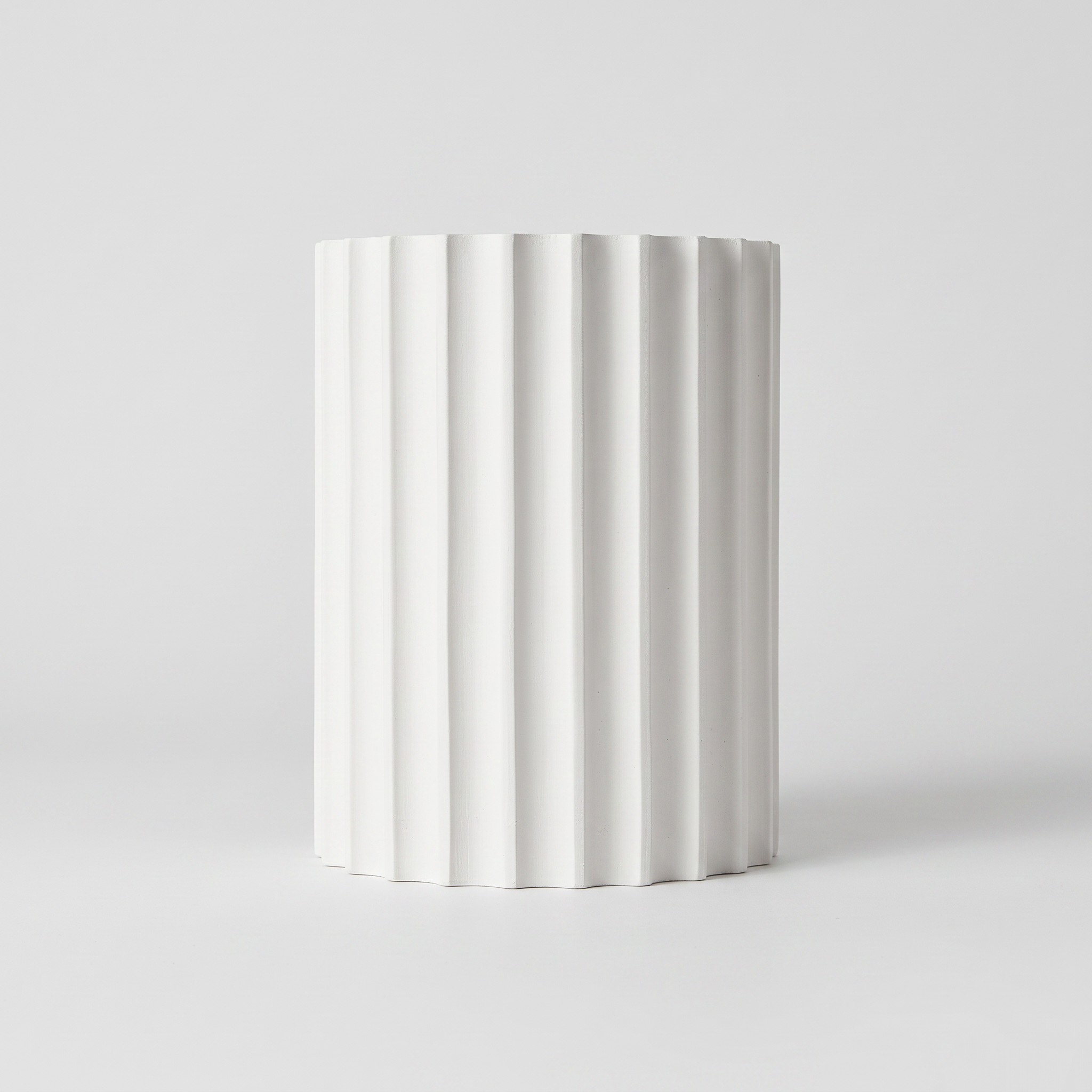 Rilla Ribbed Nordic Resin Wall Sconce Soft Diffused Glow studio