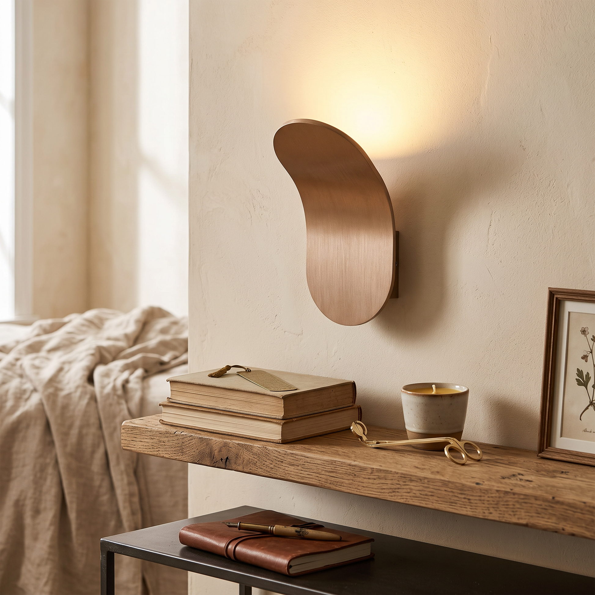 Strale Minimalist Metal LED Wall Sconce Nordic Clean Lines lifestyle 4