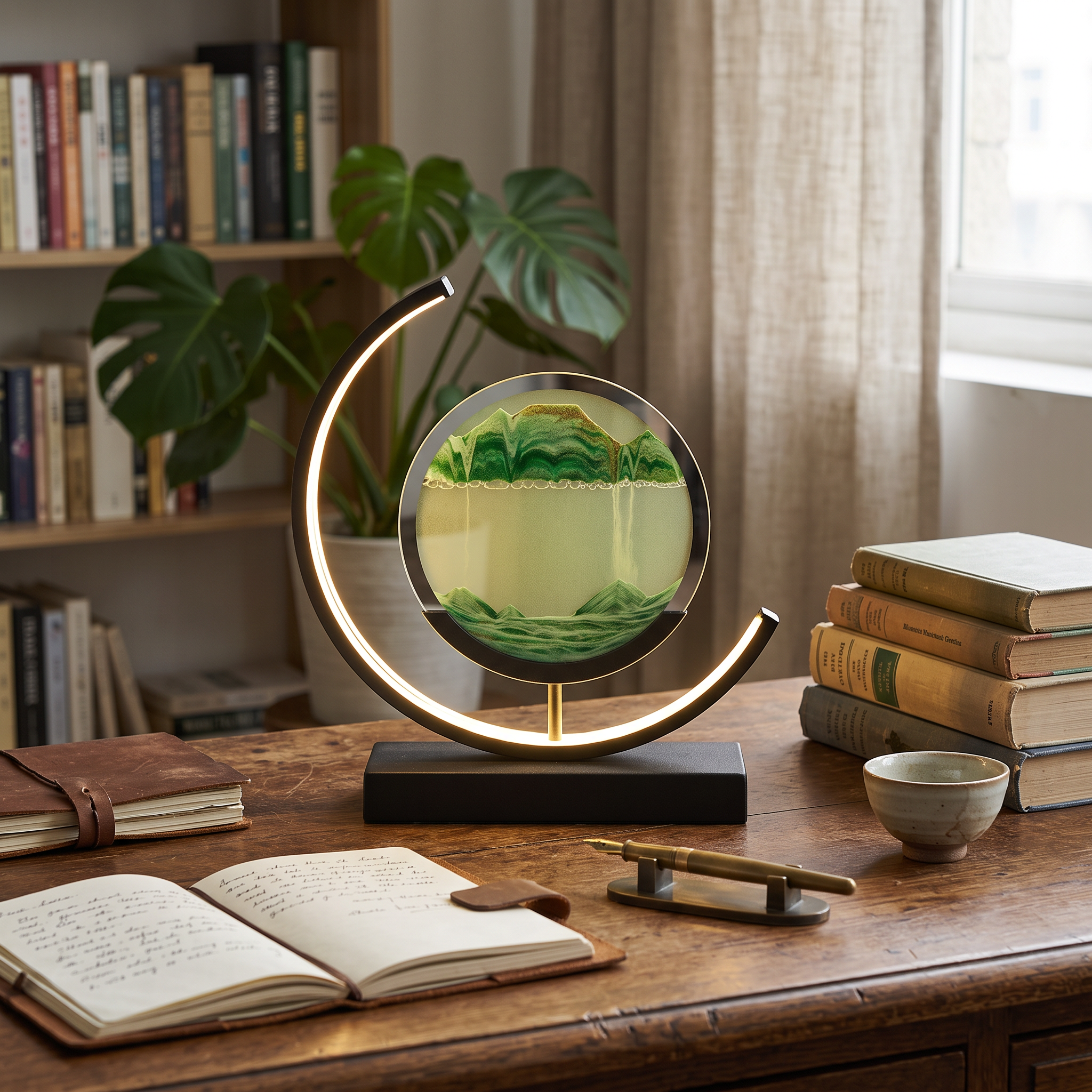 Sabbia Quicksand-Art LED Table Lamp 360 Motion Display lifestyle 1