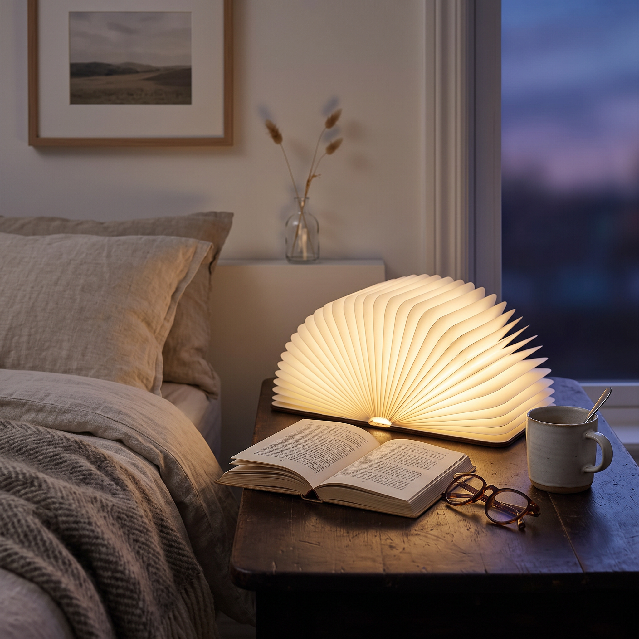 Plica Foldable Eco-Friendly Table Lamp Wood & Paper Design lifestyle 2