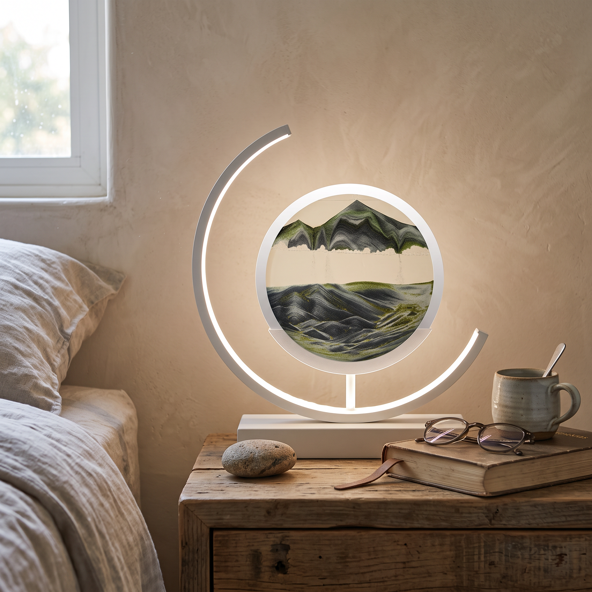 Sabbia Quicksand-Art LED Table Lamp 360 Motion Display lifestyle 4