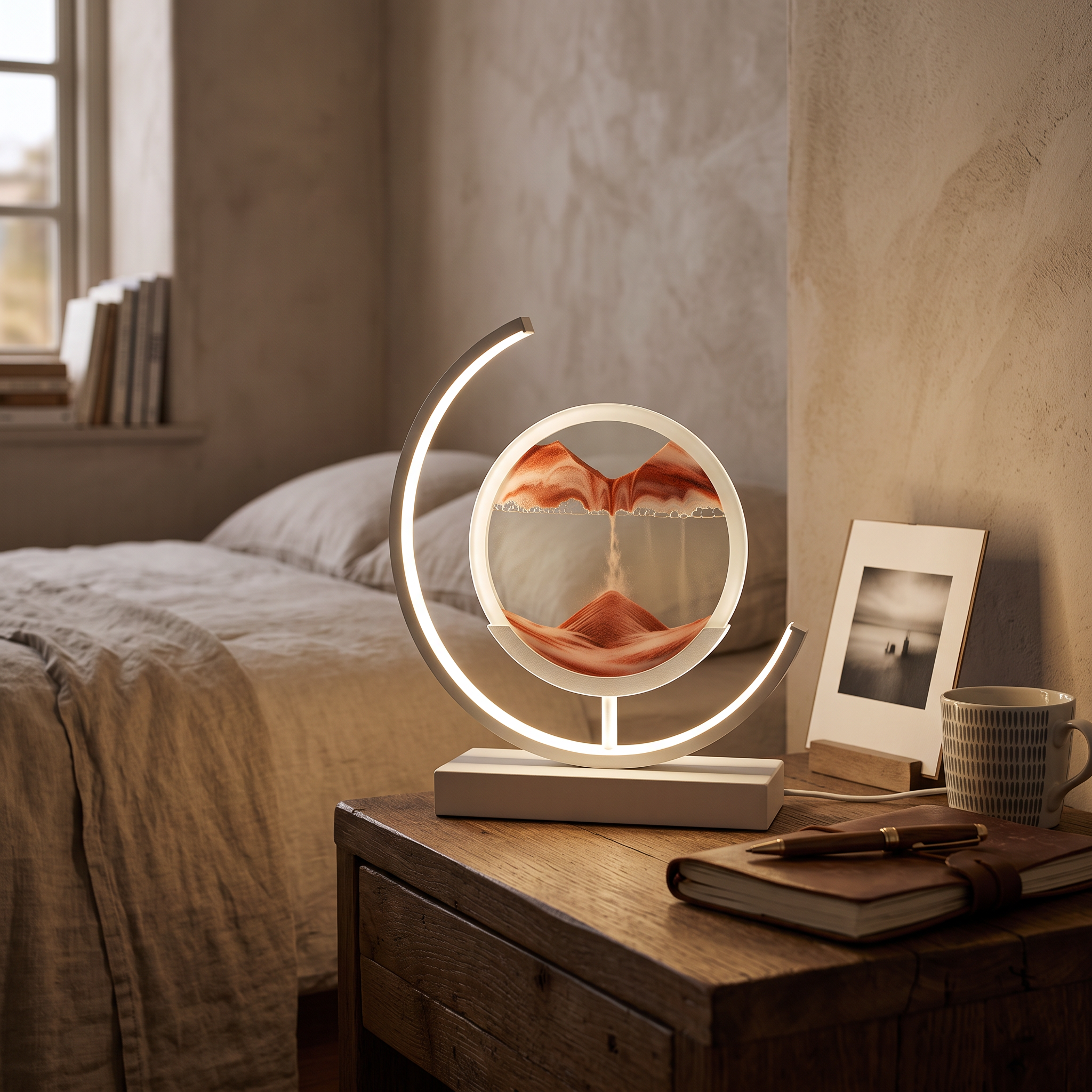 Sabbia Quicksand-Art LED Table Lamp 360 Motion Display lifestyle 8