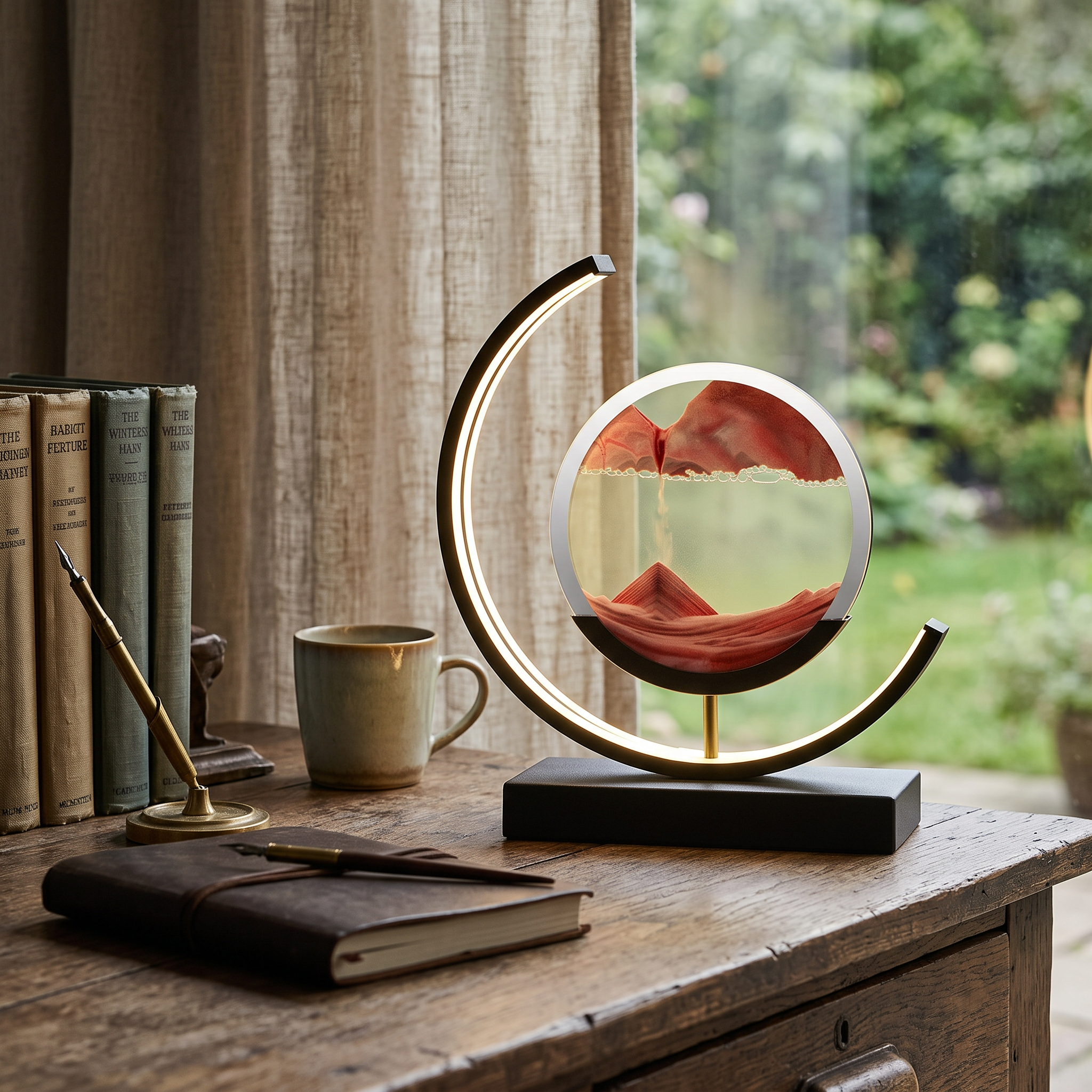 Sabbia Quicksand-Art LED Table Lamp 360 Motion Display lifestyle 7
