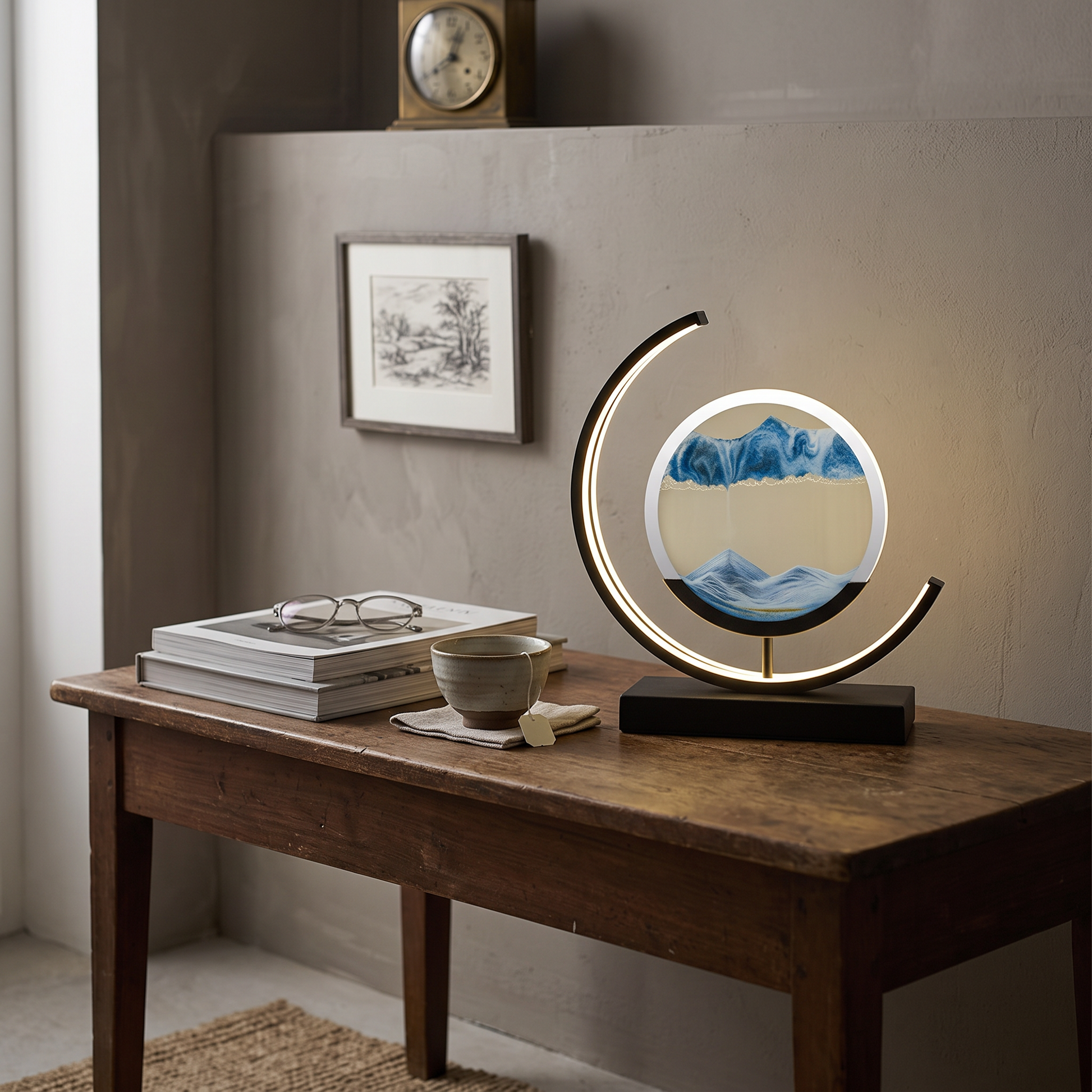 Sabbia Quicksand-Art LED Table Lamp 360 Motion Display lifestyle 5