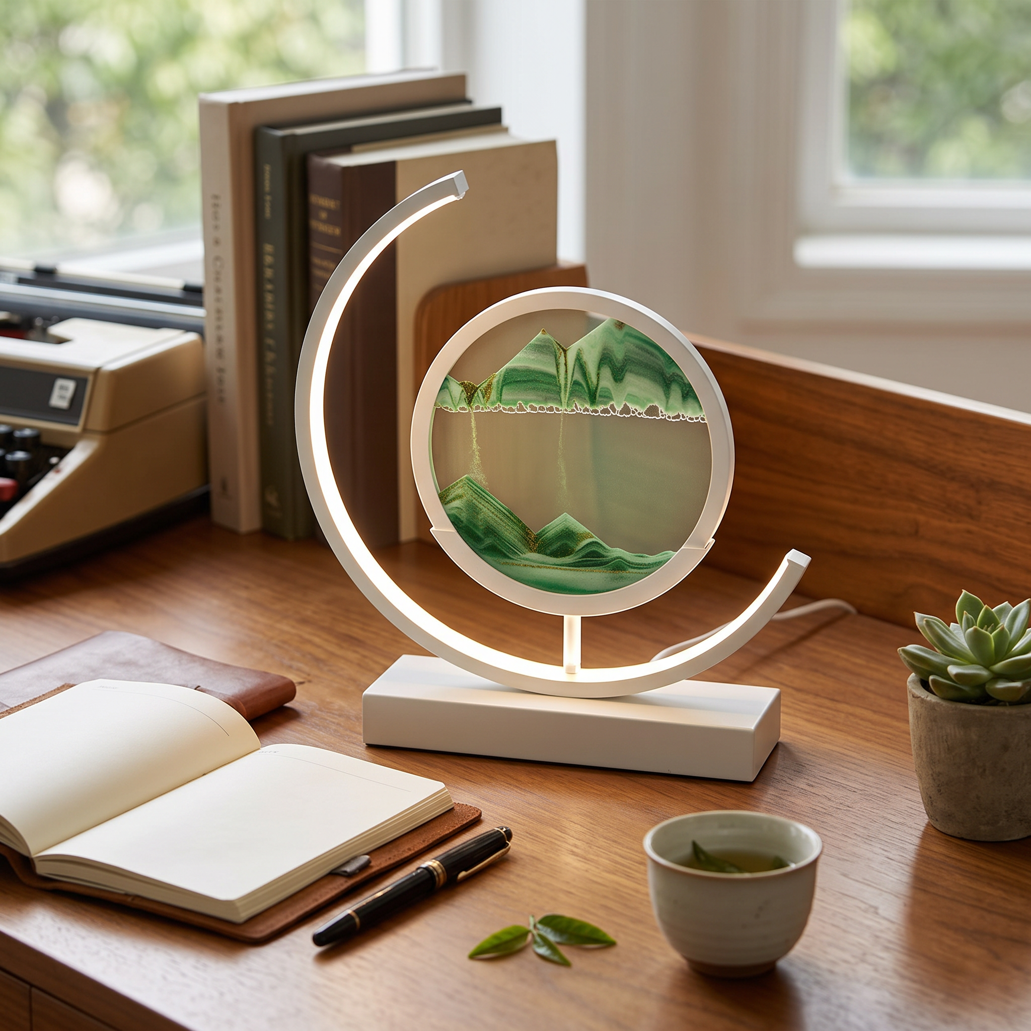 Sabbia Quicksand-Art LED Table Lamp 360 Motion Display lifestyle 2