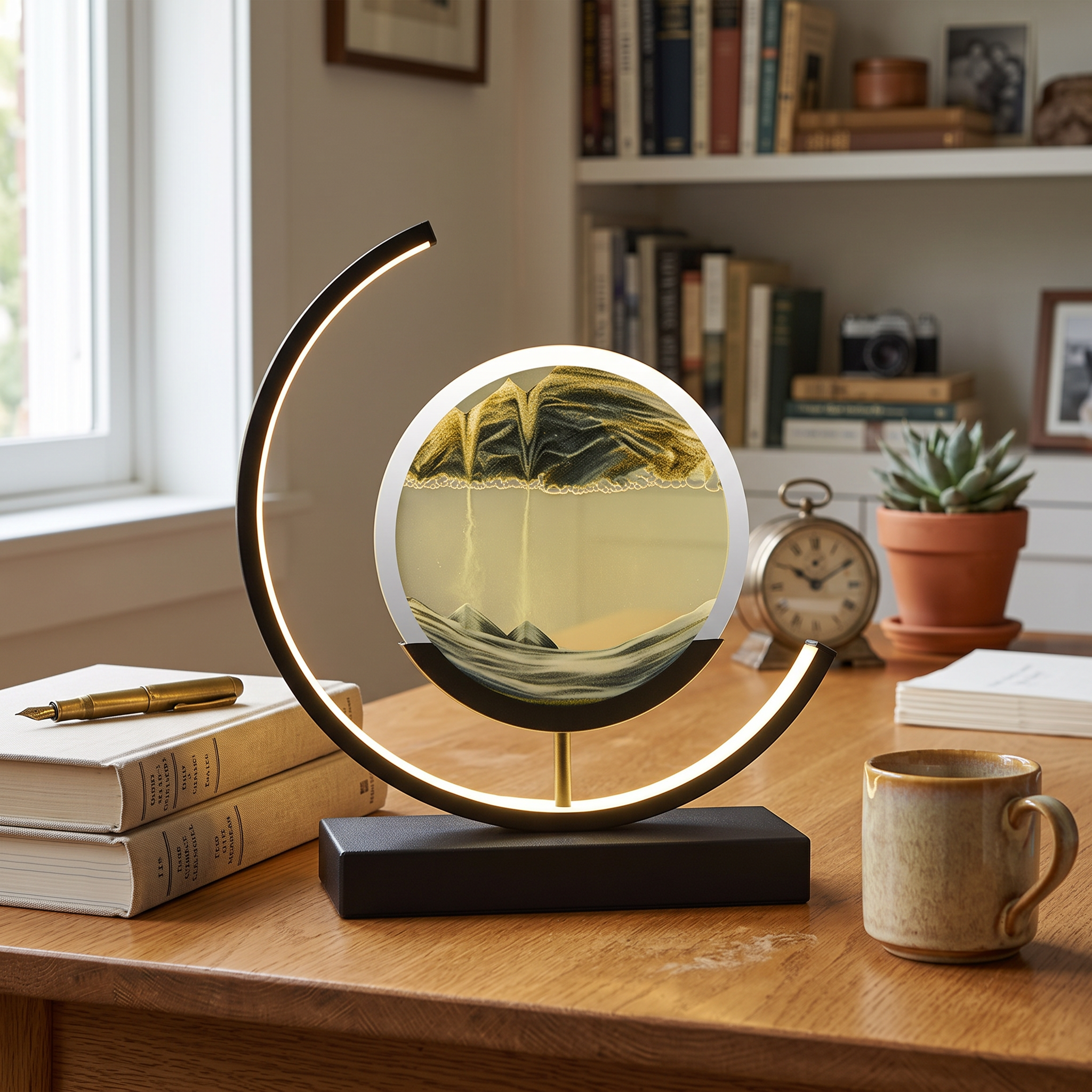 Sabbia Quicksand-Art LED Table Lamp 360 Motion Display lifestyle 3