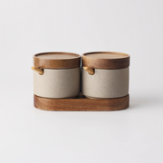 Vasetta Ceramic Storage Jar Set Kitchen Canisters studio