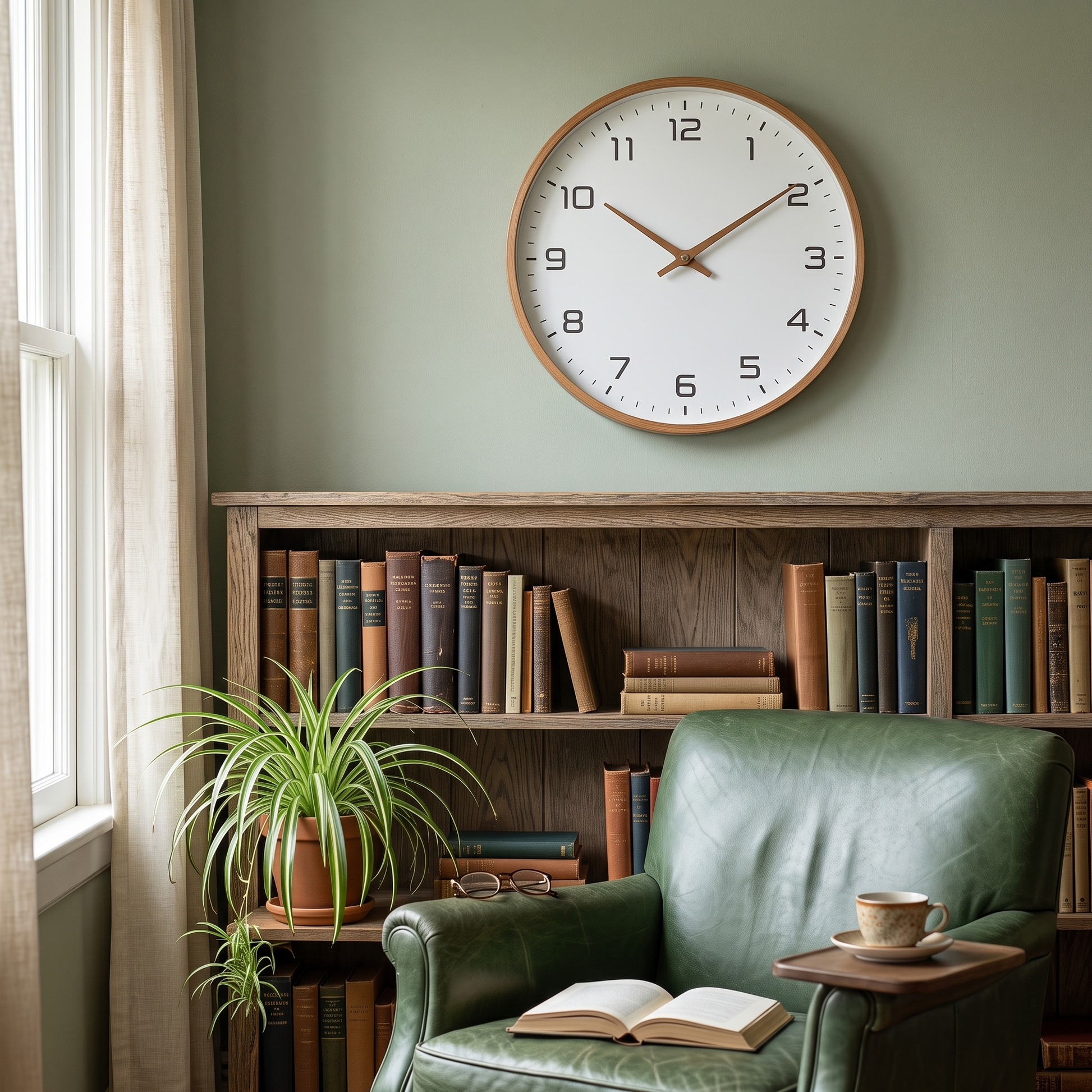 Kvarts Silent Wood-Framed Wall Clock Quartz Movement lifestyle 1