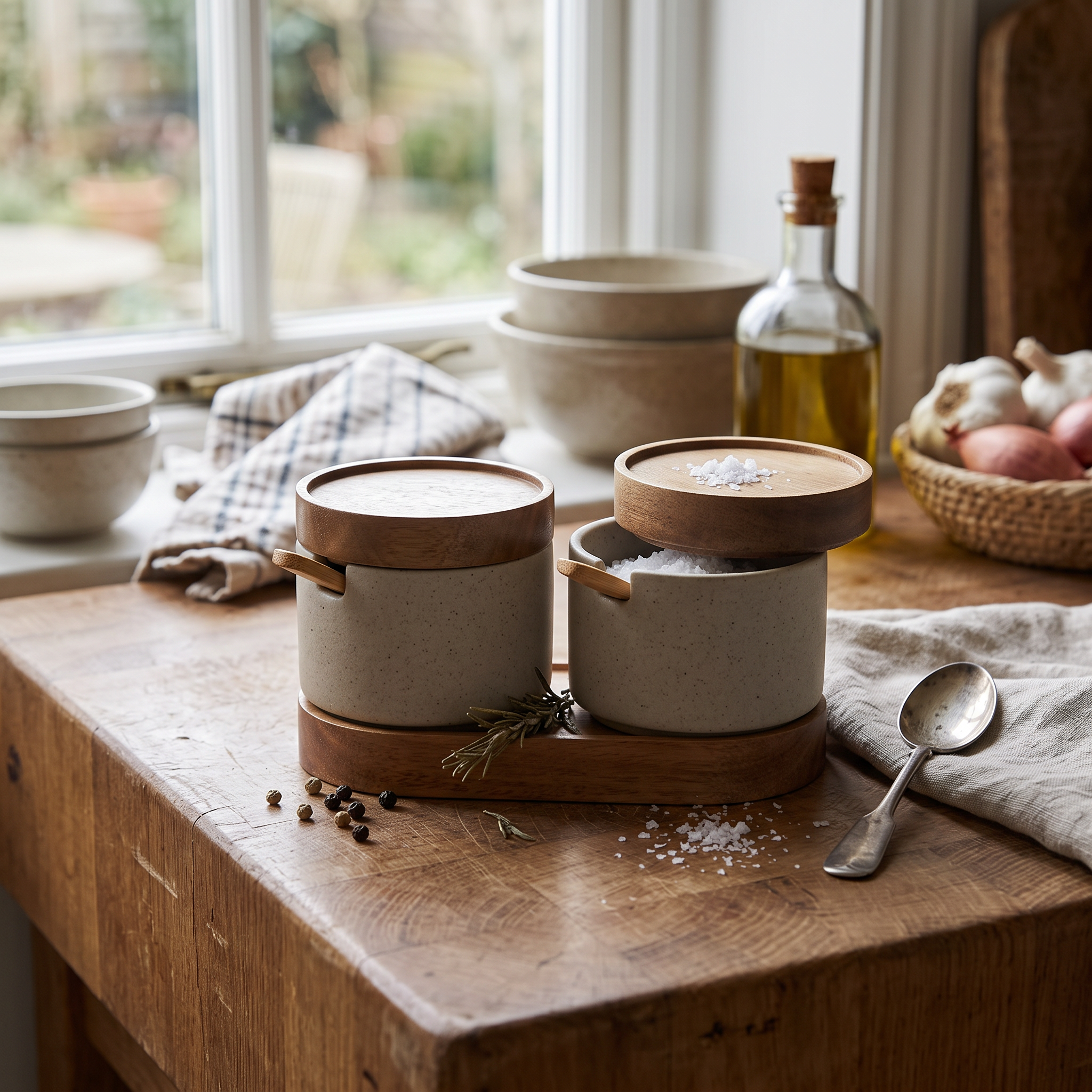 Vasetta Ceramic Storage Jar Set Kitchen Canisters lifestyle 1