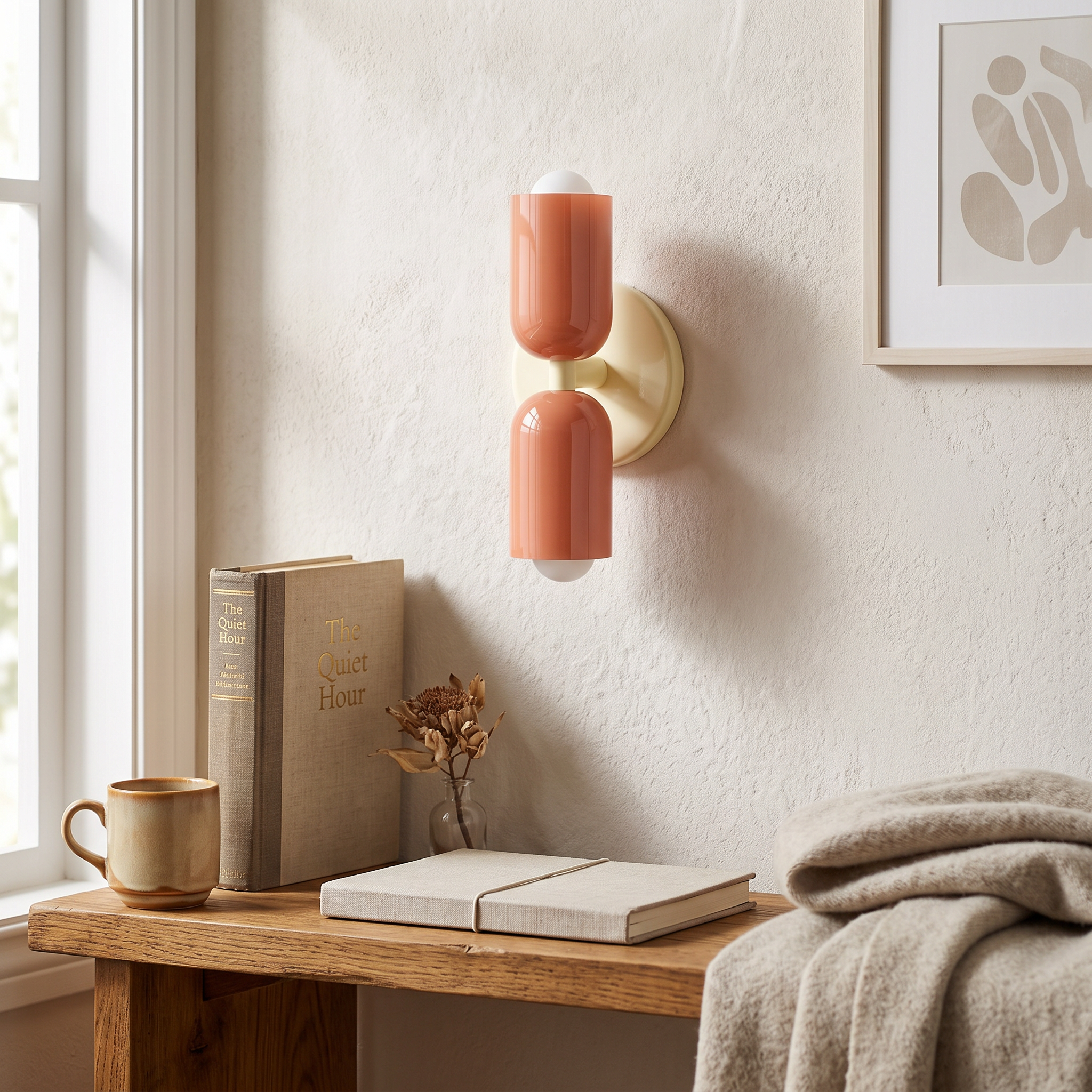 Colora Hand-Blown Glass Wall Sconce Vibrant Diffused Glow lifestyle 1