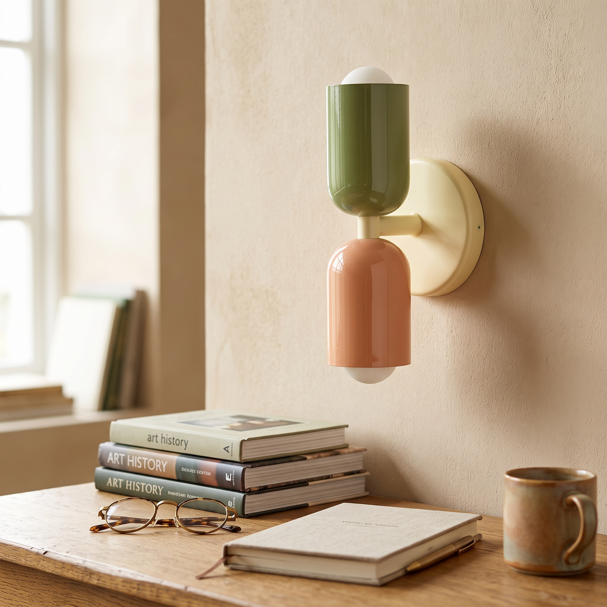 Colora Hand-Blown Glass Wall Sconce Vibrant Diffused Glow lifestyle 12