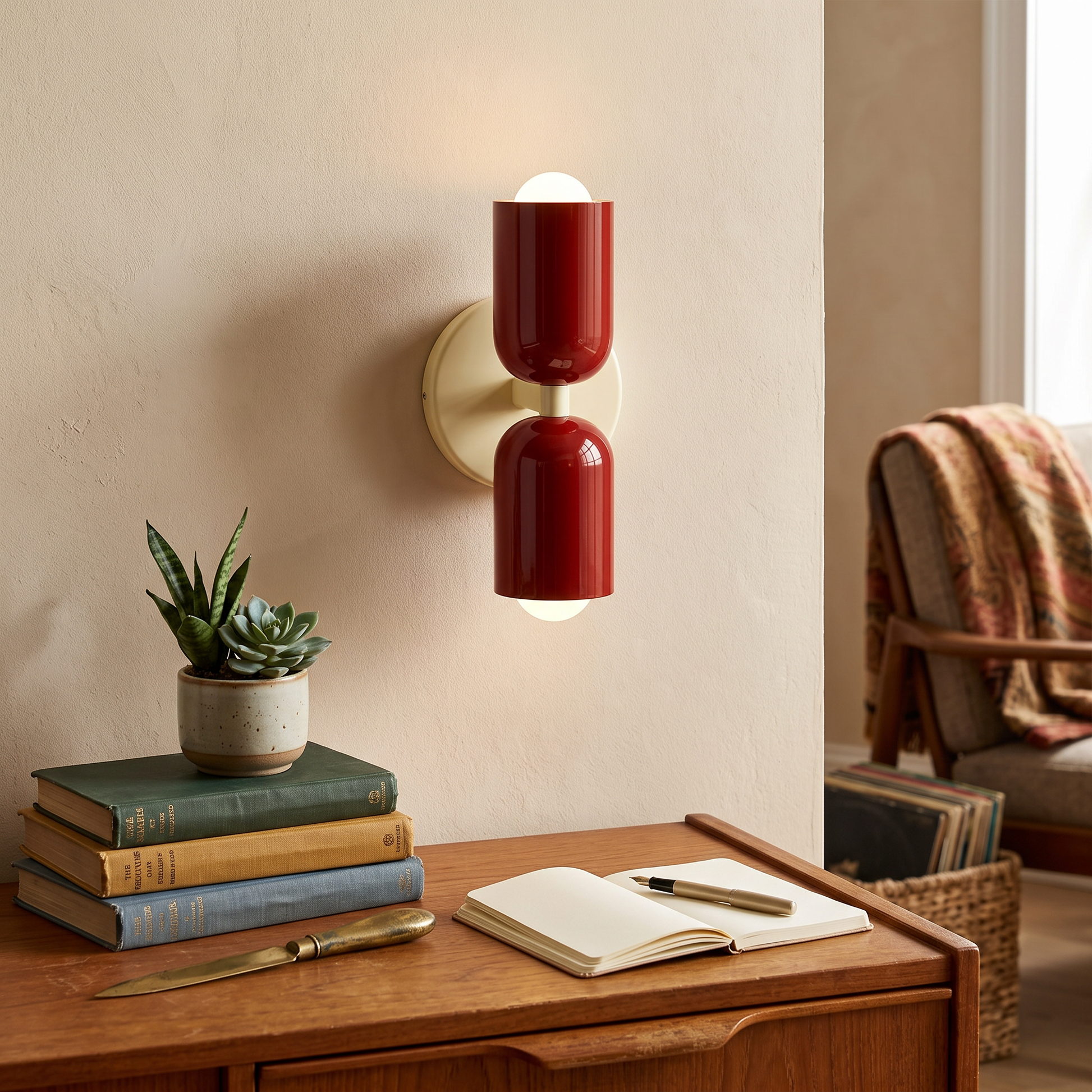 Colora Hand-Blown Glass Wall Sconce Vibrant Diffused Glow lifestyle 14