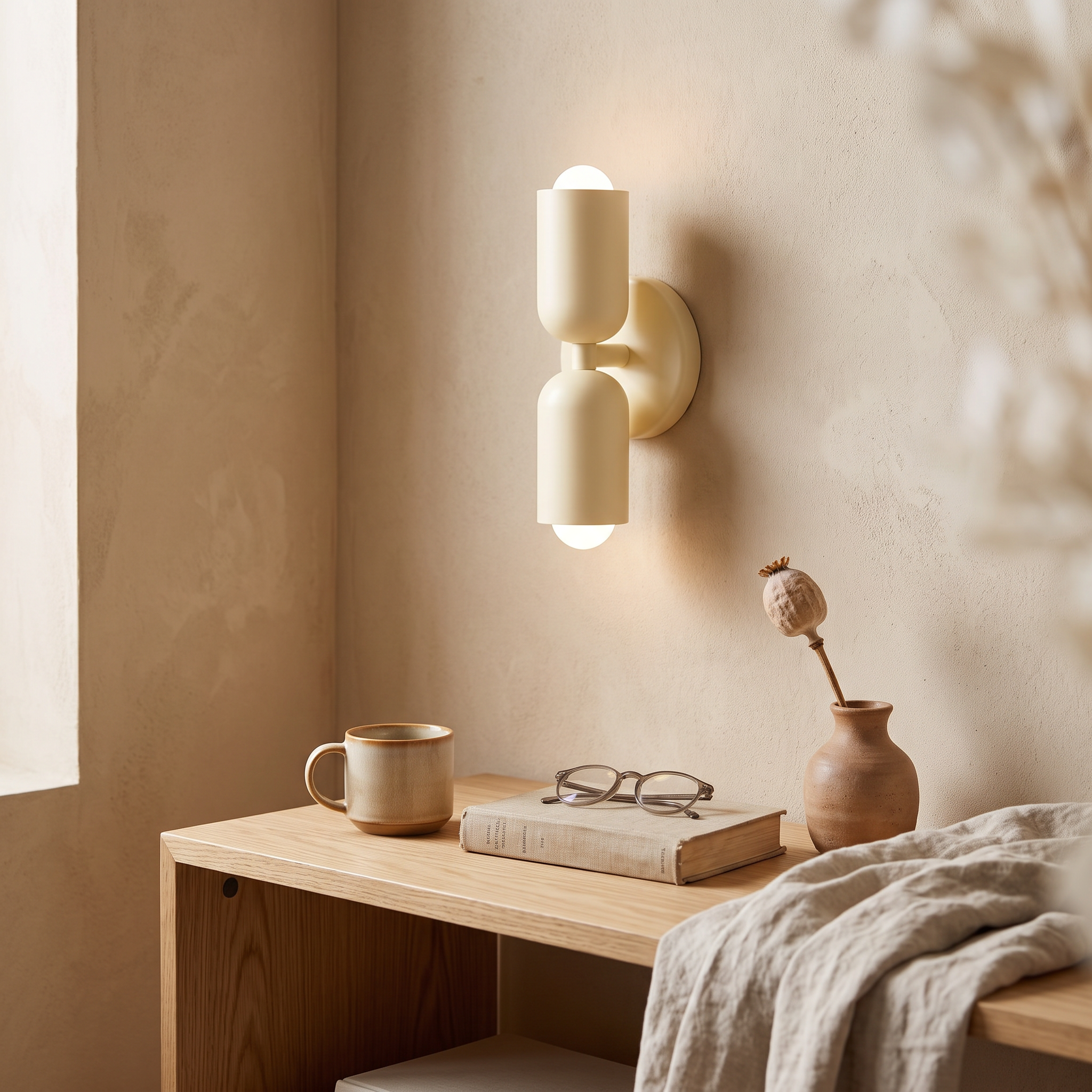 Colora Hand-Blown Glass Wall Sconce Vibrant Diffused Glow lifestyle 8