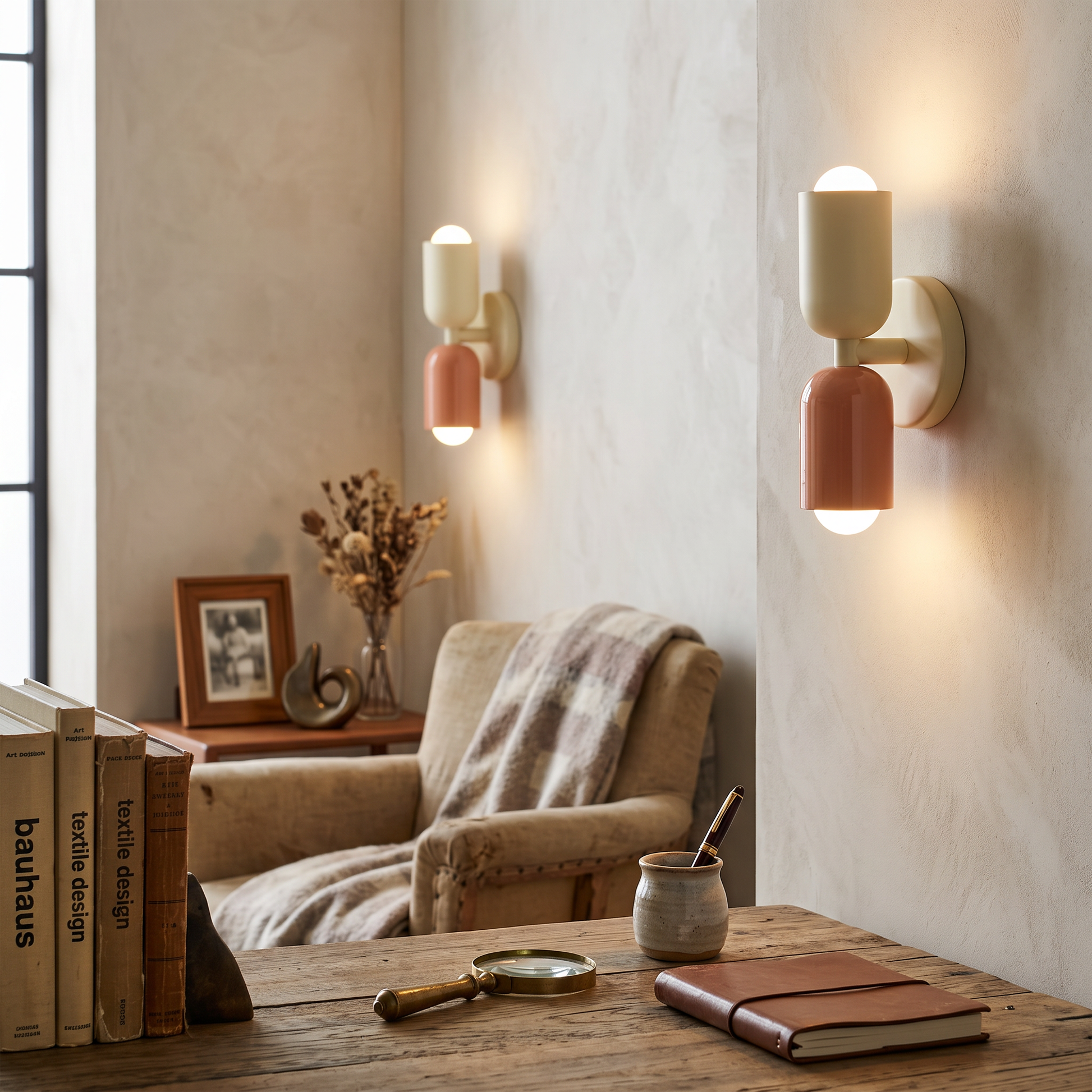 Colora Hand-Blown Glass Wall Sconce Vibrant Diffused Glow lifestyle 11