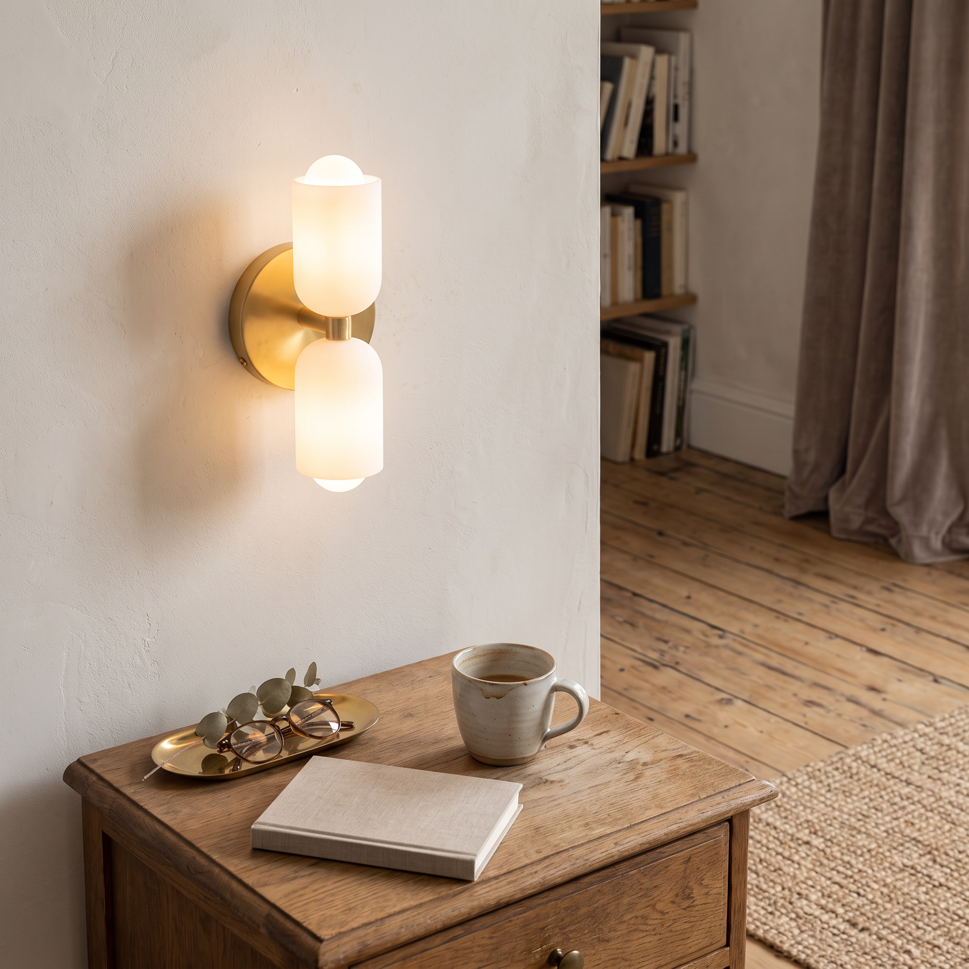 Colora Hand-Blown Glass Wall Sconce Vibrant Diffused Glow lifestyle 23