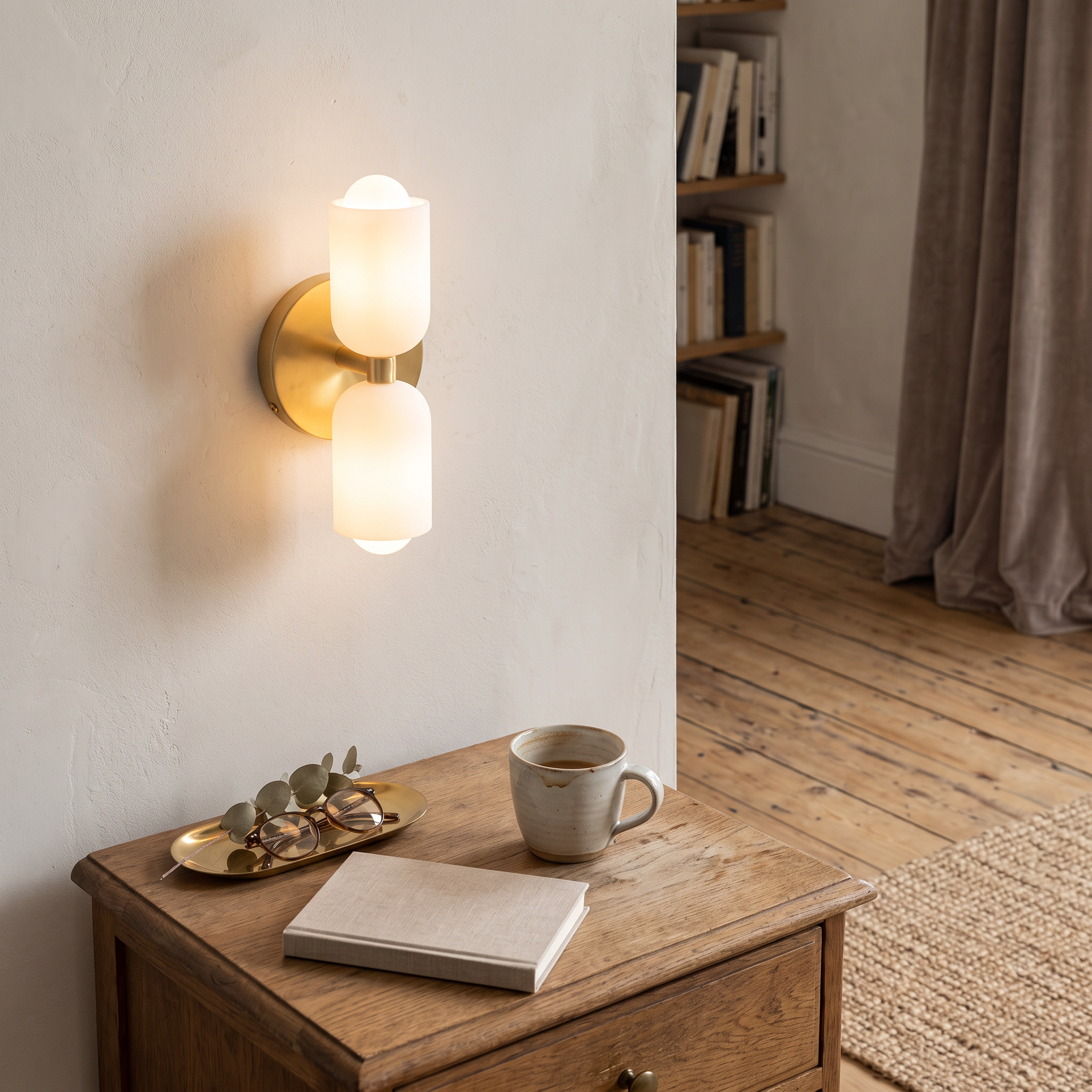 Colora Hand-Blown Glass Wall Sconce Vibrant Diffused Glow lifestyle 23