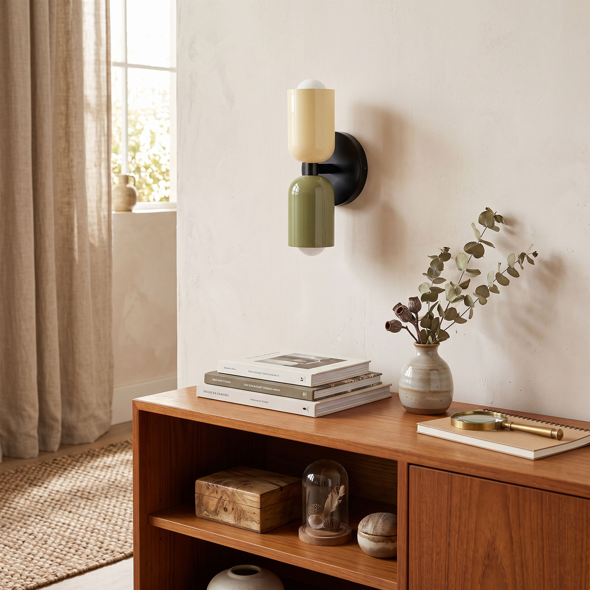 Colora Hand-Blown Glass Wall Sconce Vibrant Diffused Glow lifestyle 21