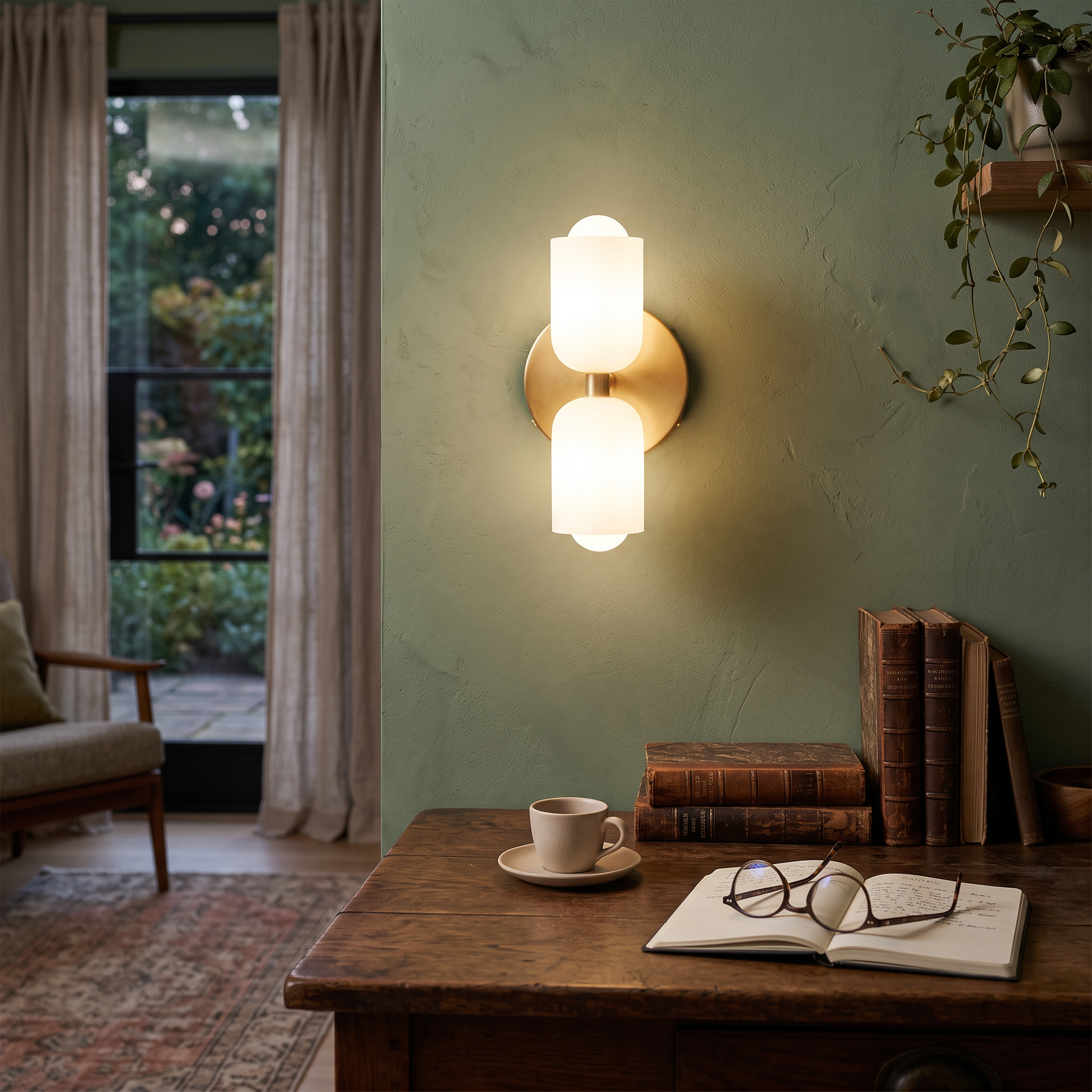 Colora Hand-Blown Glass Wall Sconce Vibrant Diffused Glow lifestyle 22