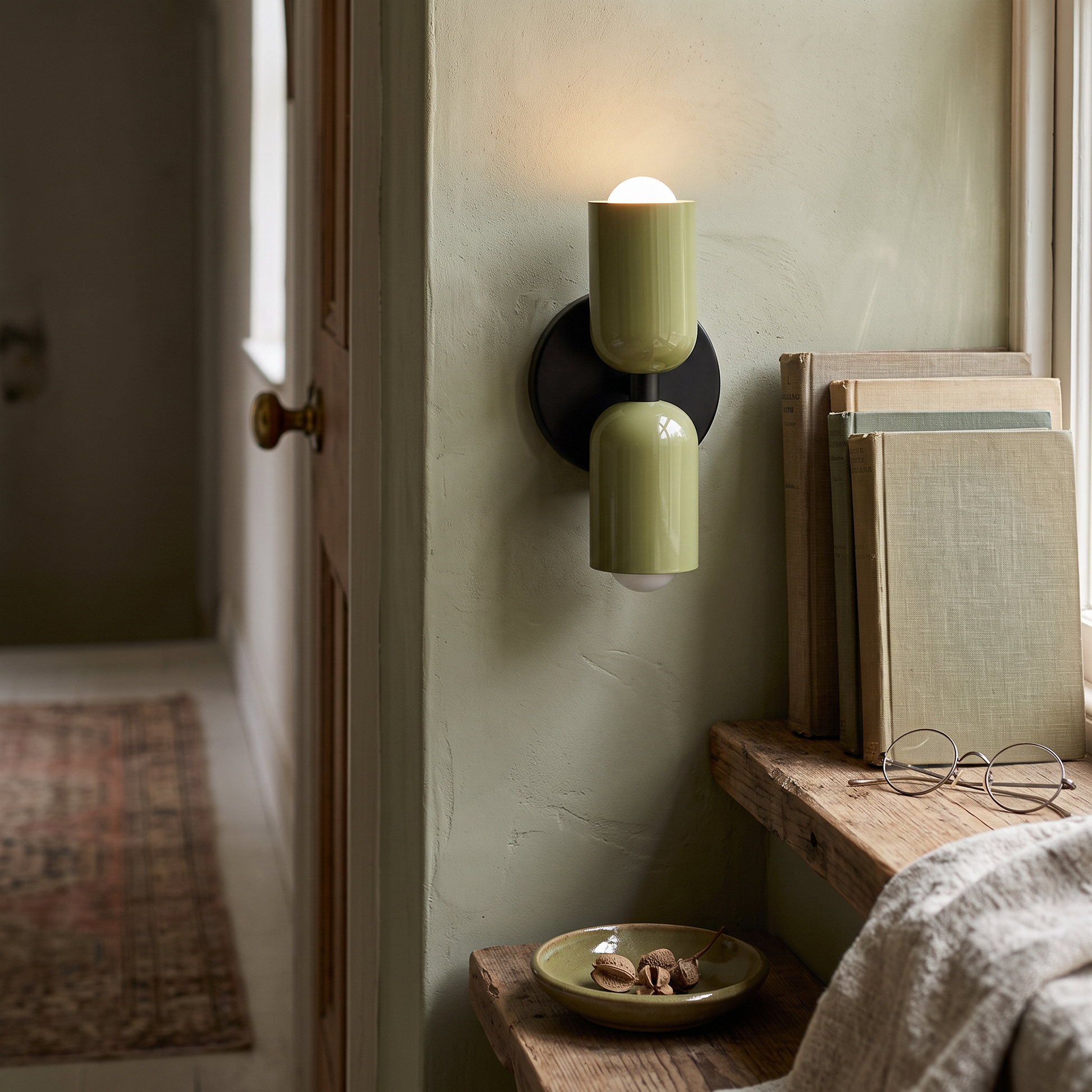 Colora Hand-Blown Glass Wall Sconce Vibrant Diffused Glow lifestyle 25