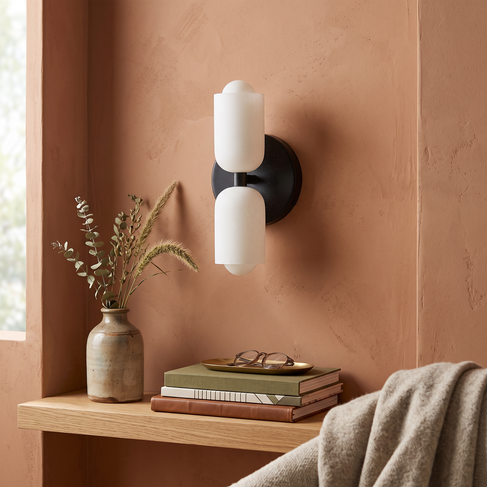 Colora Hand-Blown Glass Wall Sconce Vibrant Diffused Glow lifestyle 35