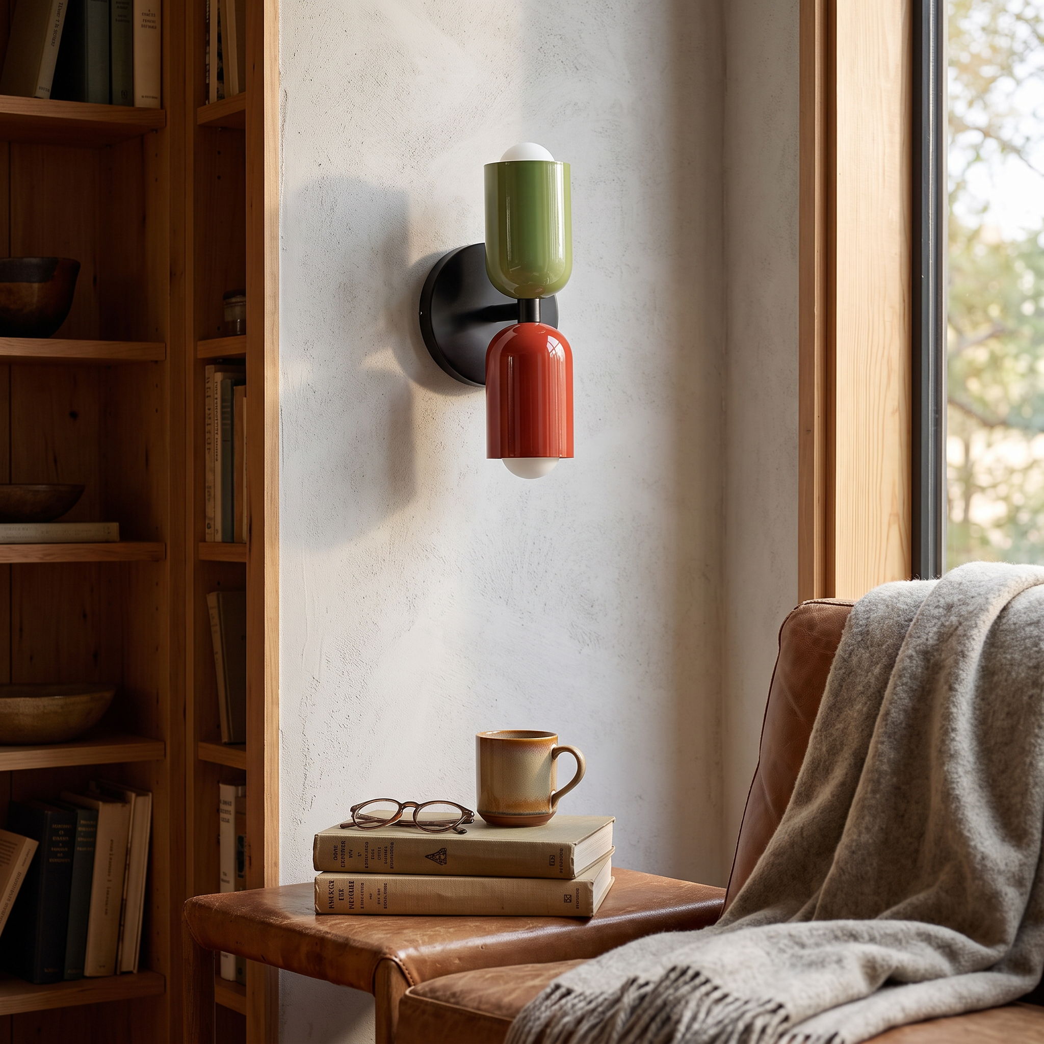 Colora Hand-Blown Glass Wall Sconce Vibrant Diffused Glow lifestyle 34