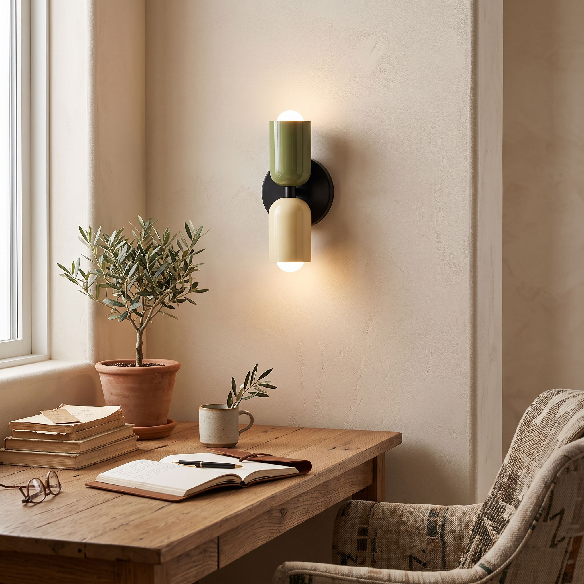 Colora Hand-Blown Glass Wall Sconce Vibrant Diffused Glow lifestyle 33
