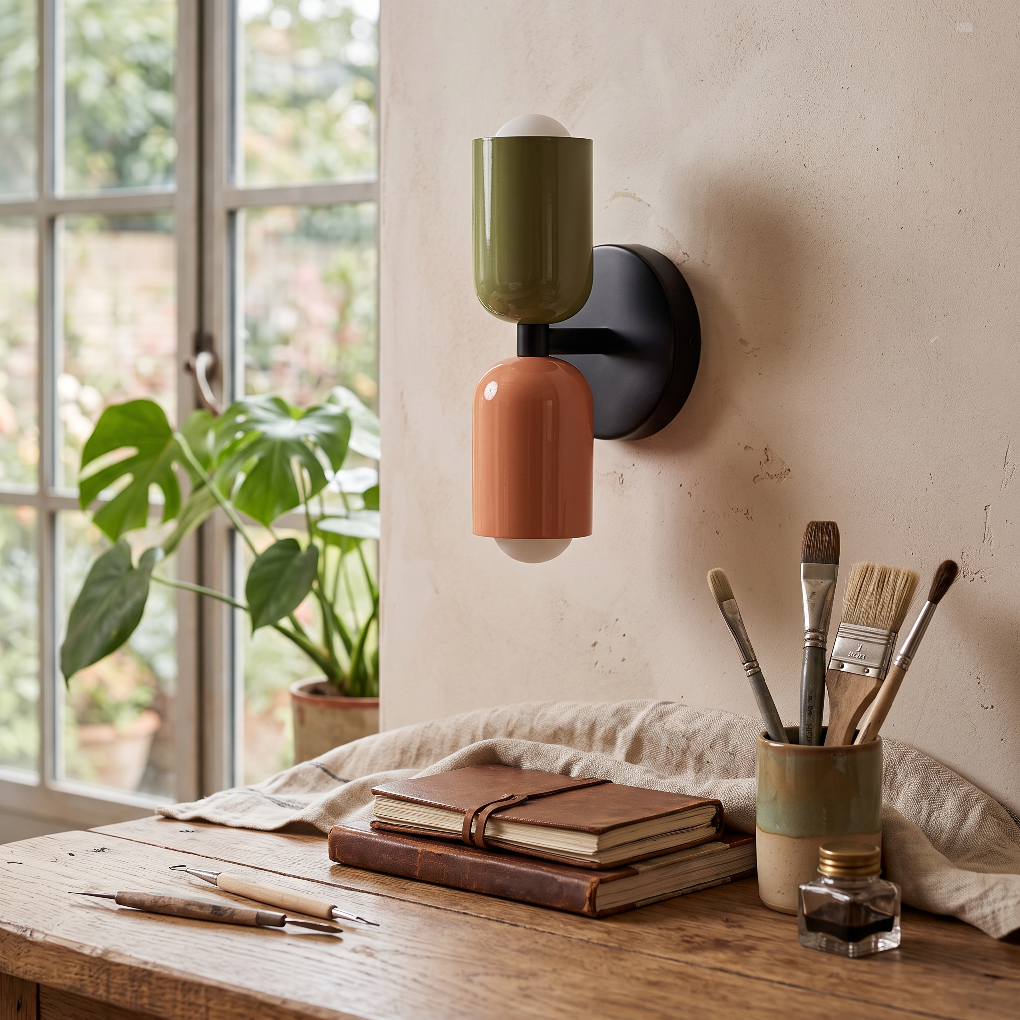 Colora Hand-Blown Glass Wall Sconce Vibrant Diffused Glow lifestyle 30