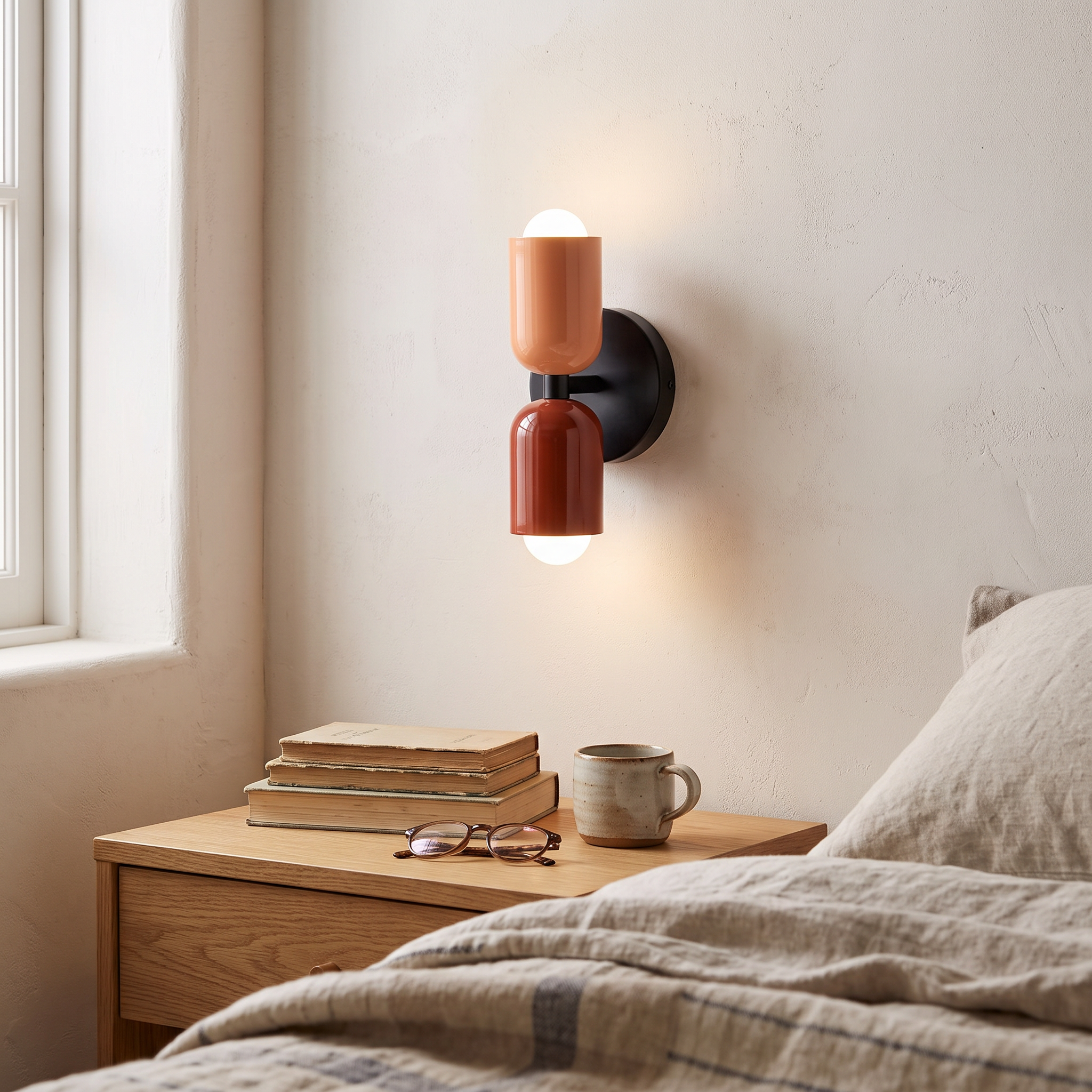 Colora Hand-Blown Glass Wall Sconce Vibrant Diffused Glow lifestyle 28