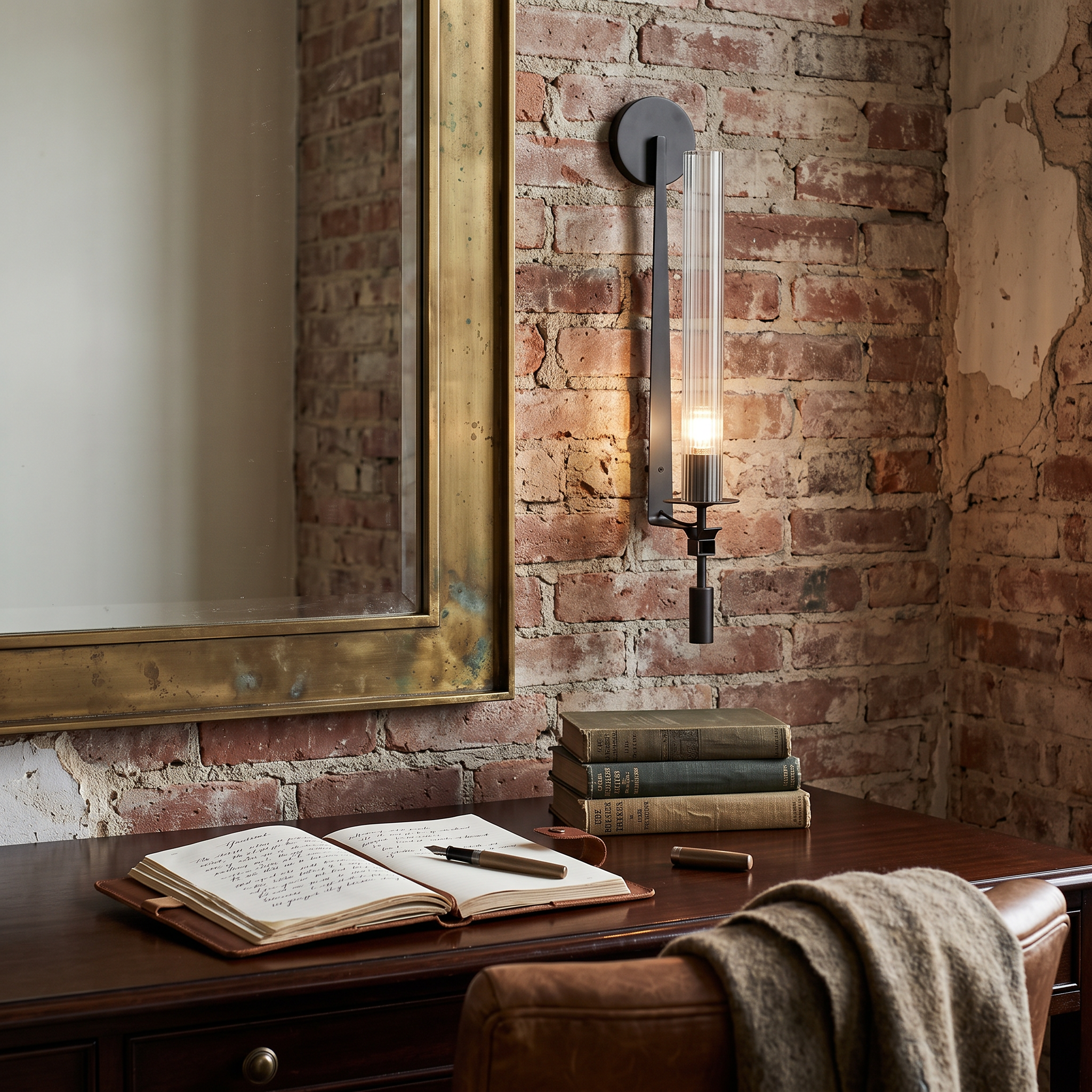 Ferro Iron & Glass Wall Sconce Modern Nordic Light lifestyle 2