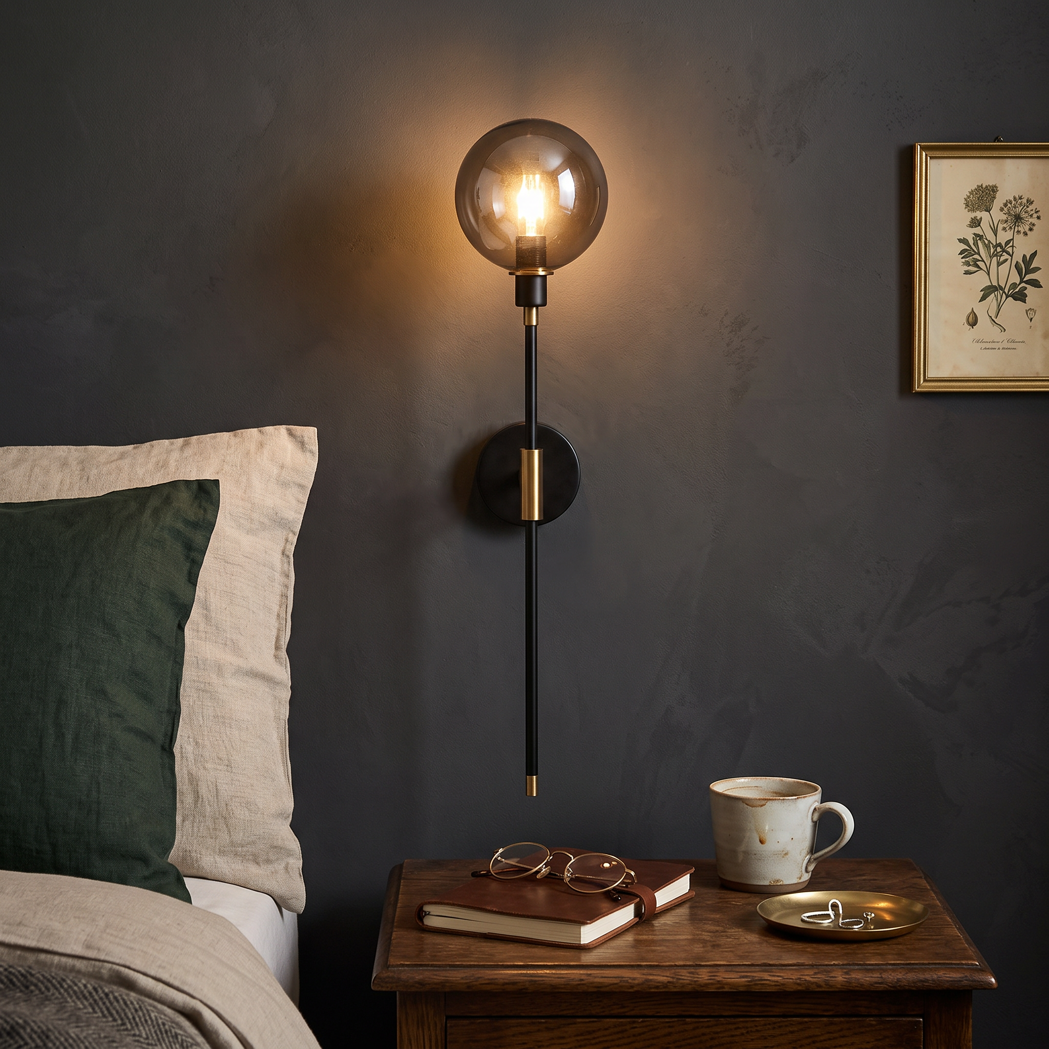 Vetra Three-Style Sleek Glass Wall Sconce Warm Illumination lifestyle 1