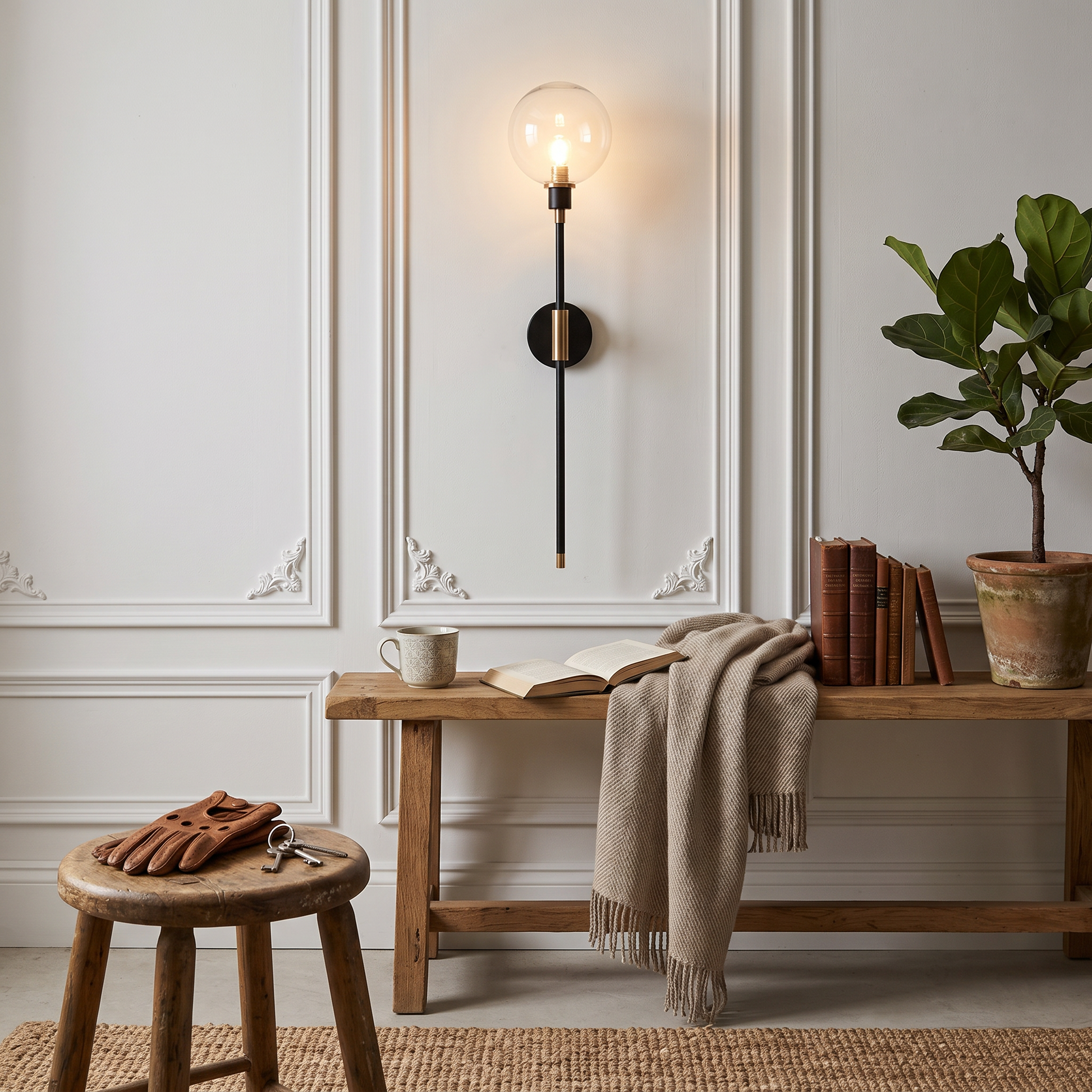 Vetra Three-Style Sleek Glass Wall Sconce Warm Illumination lifestyle 3