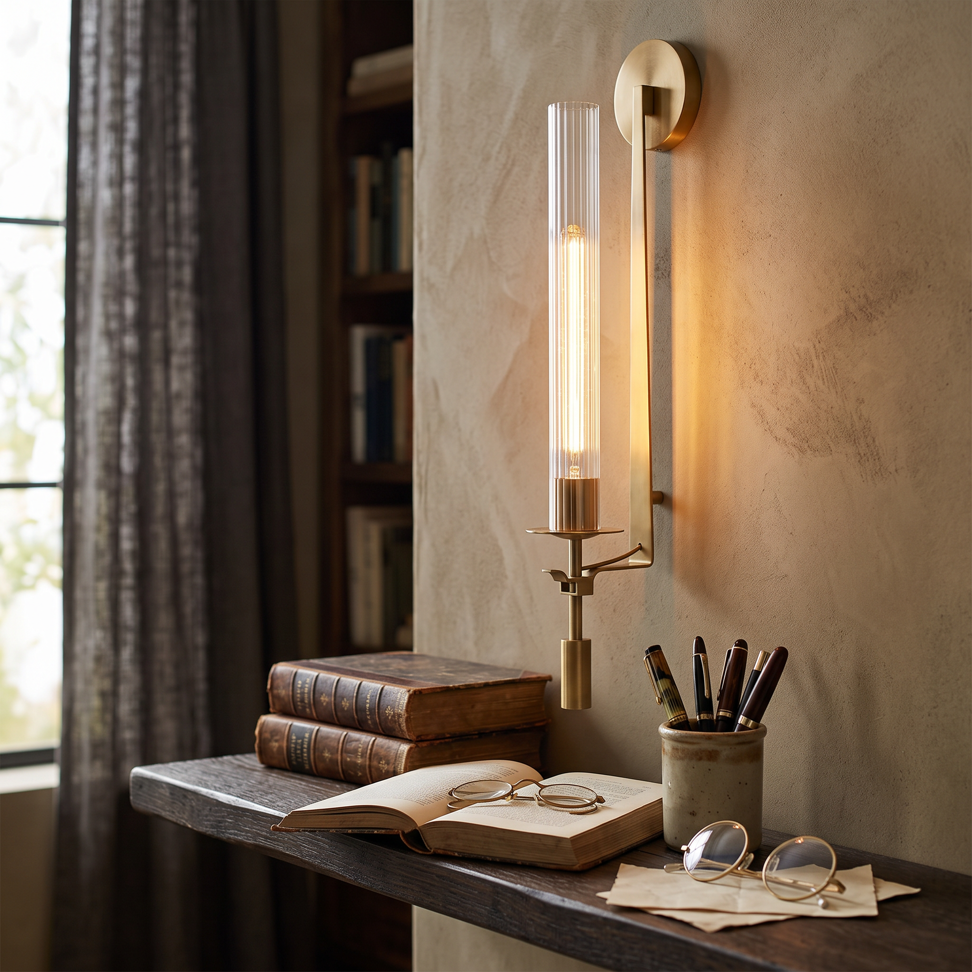 Ferro Iron & Glass Wall Sconce Modern Nordic Light lifestyle 1