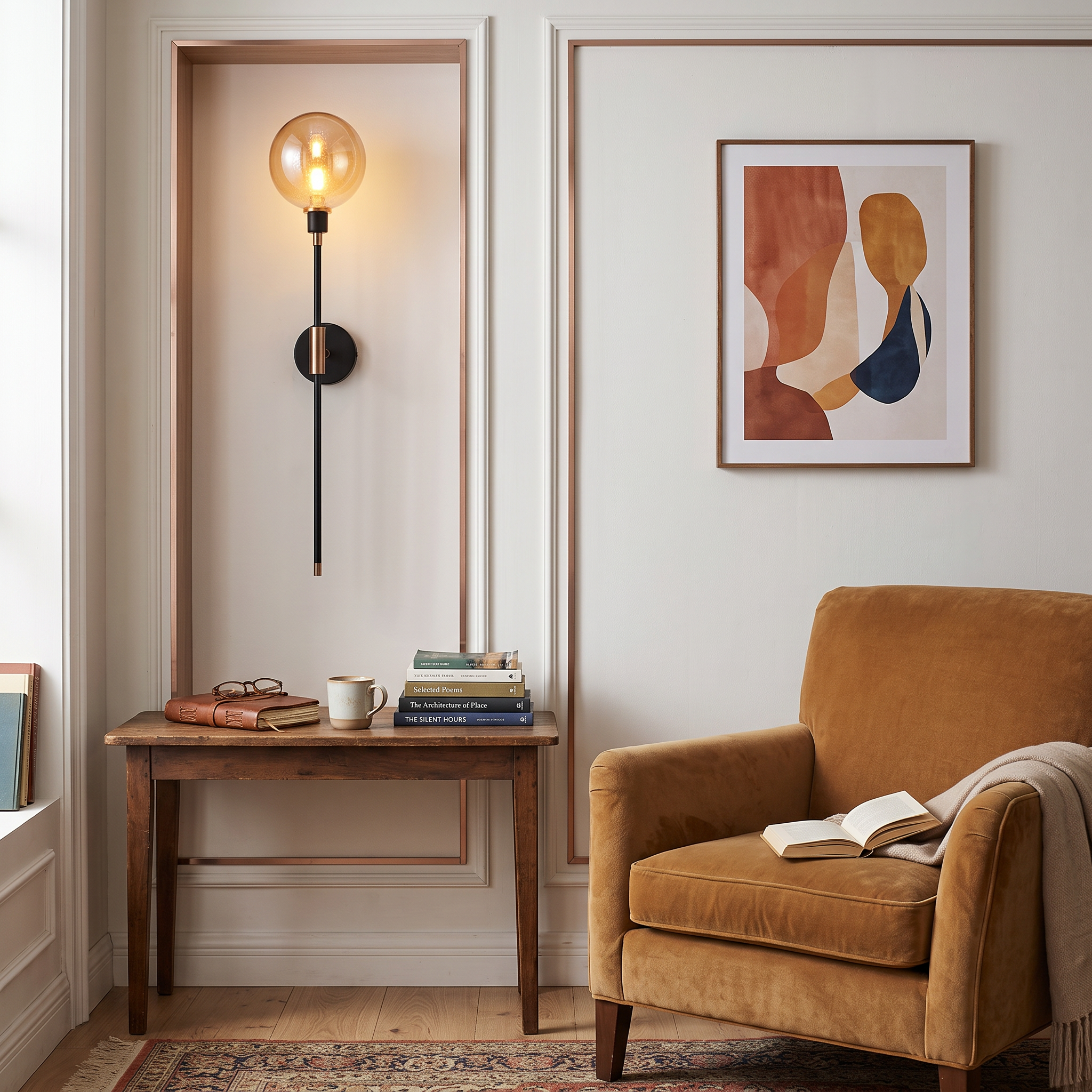 Vetra Three-Style Sleek Glass Wall Sconce Warm Illumination lifestyle 2