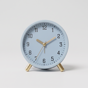 Stille Silent Scandinavian Table Clock Metal & Glass studio