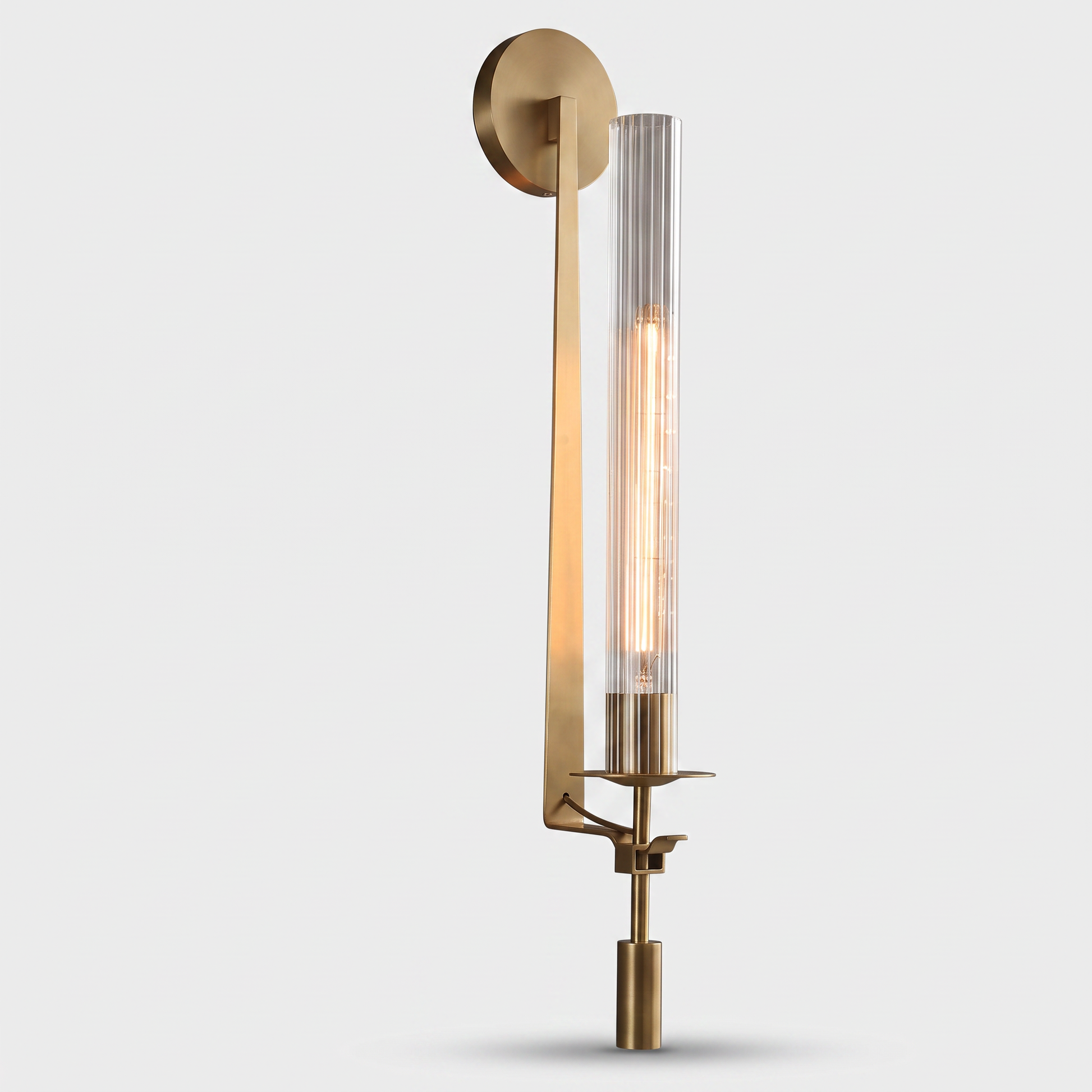 Ferro Iron & Glass Wall Sconce Modern Nordic Light studio