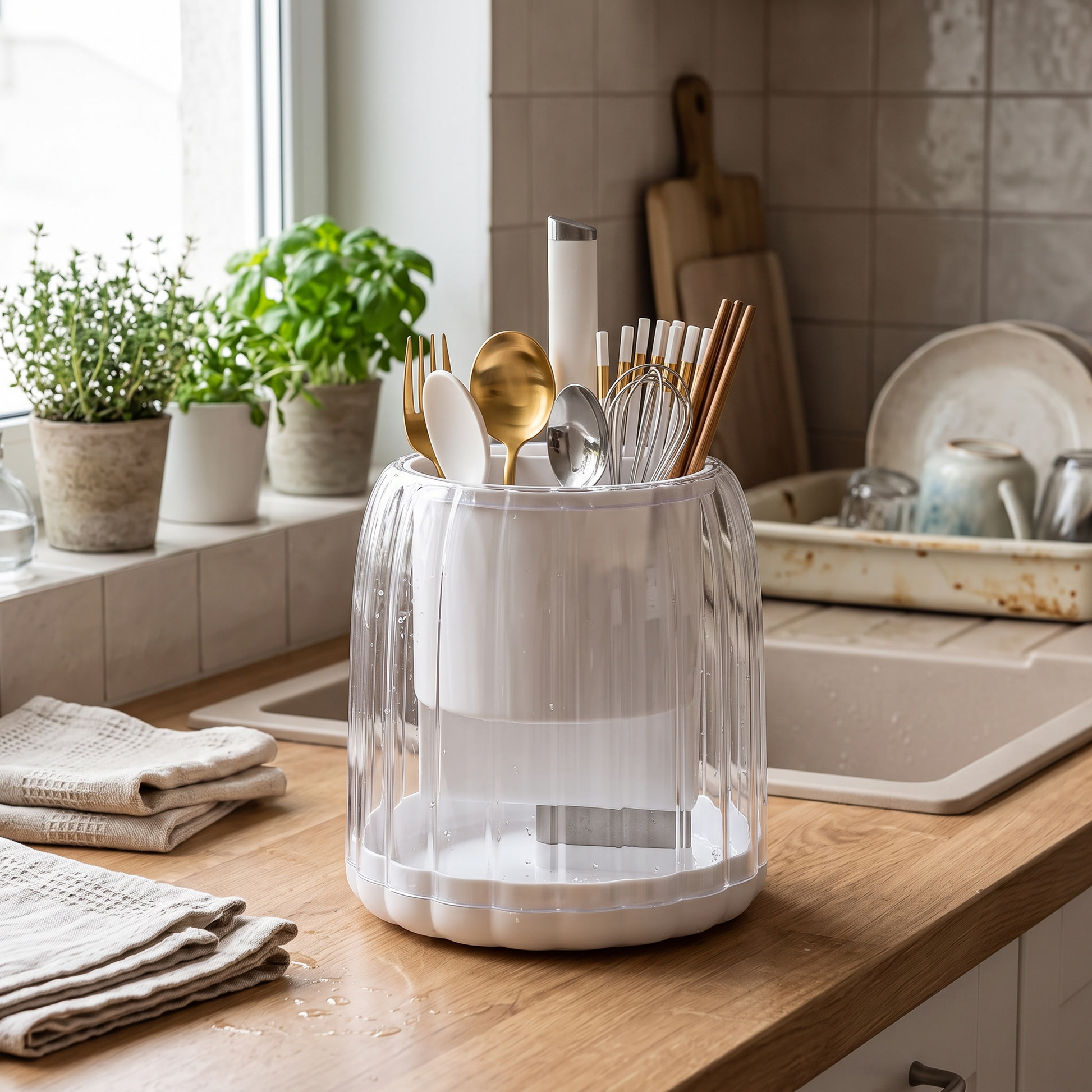Girata Rotating Draining lifestyle