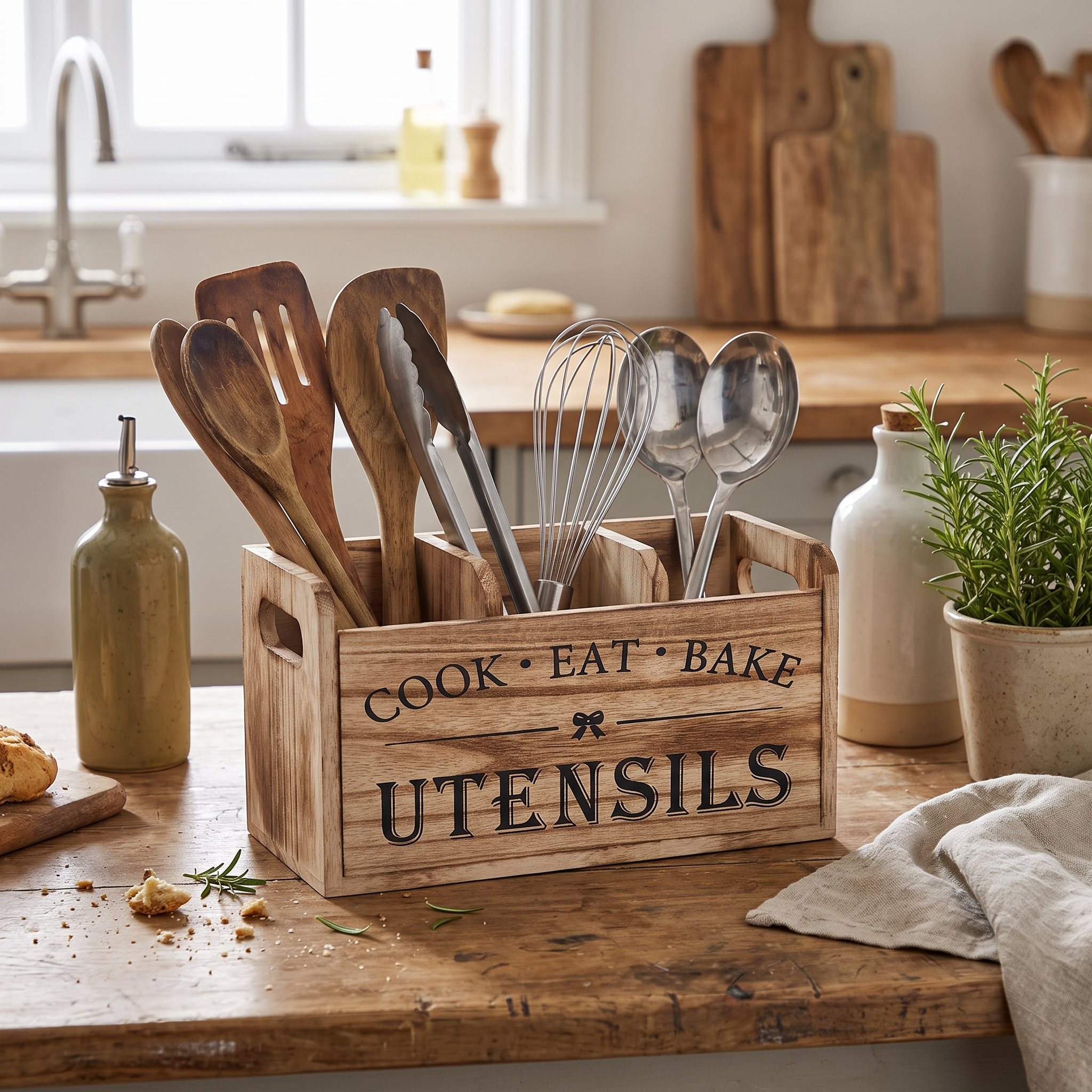 Terzo 3-Compartment Utensil lifestyle