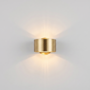 Ebano Black & Gold Contemporary Wall Sconce Two-Tone Accent